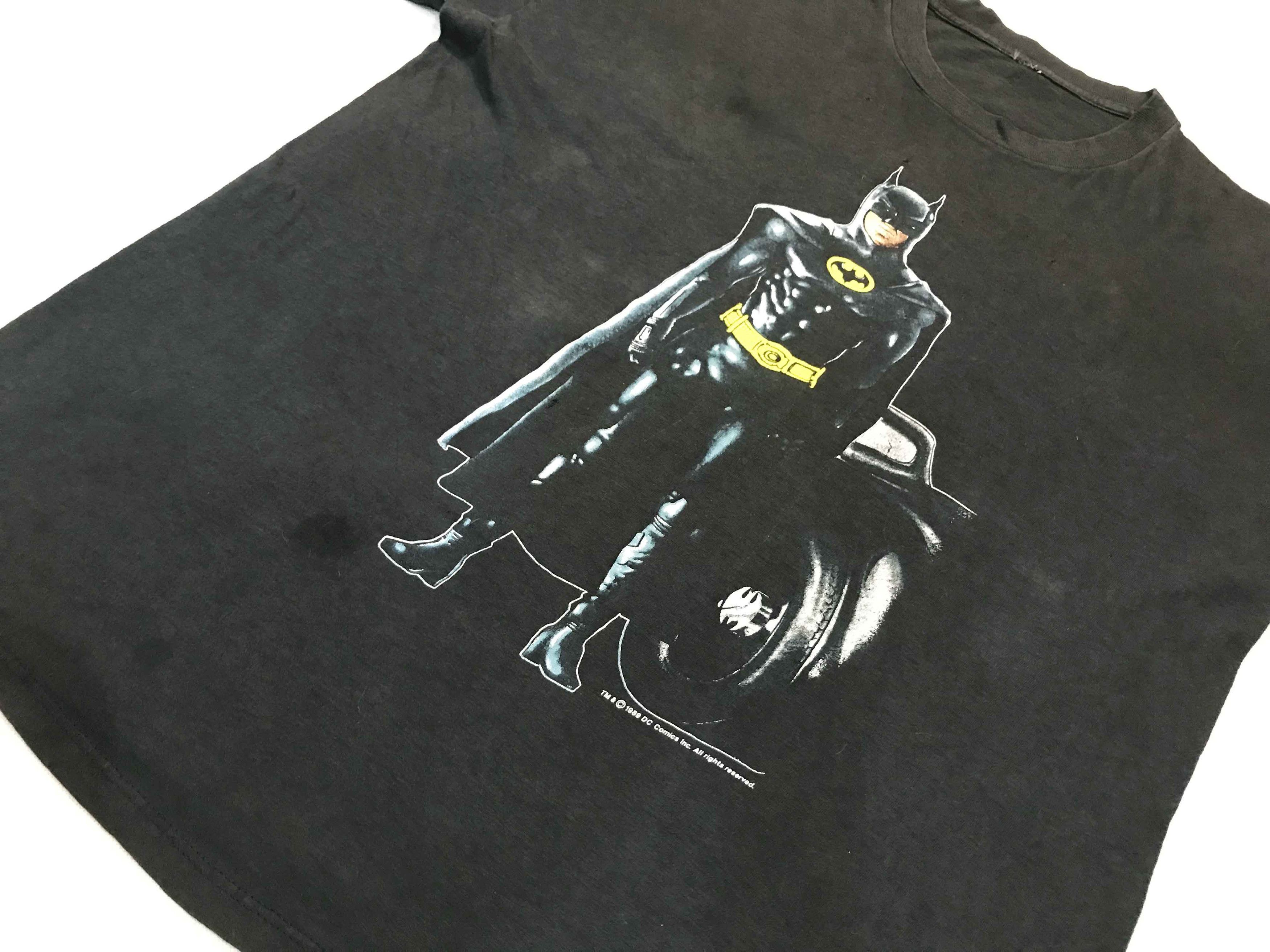 Vintage Vintage 1989 Batman DC Comics Movie Double Side T-Shirt Size US L / EU 52-54 / 3 - 8 Thumbnail