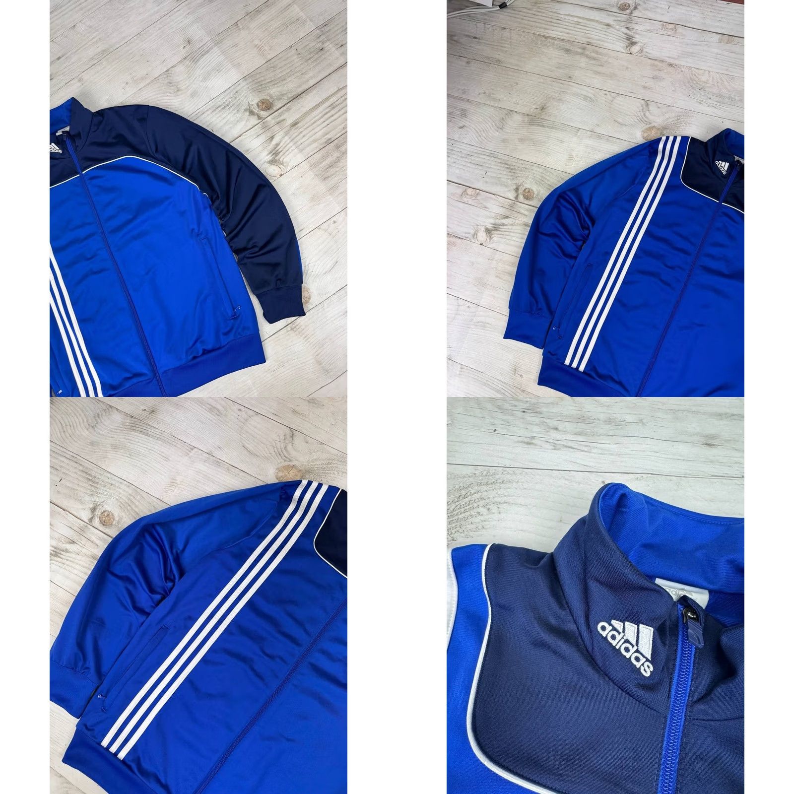 Adidas VINTAGE Adidas Tracksuit 2 Piece Men Size L Blue 00s Y2K Jacket Pants Size 42R - 10 Thumbnail
