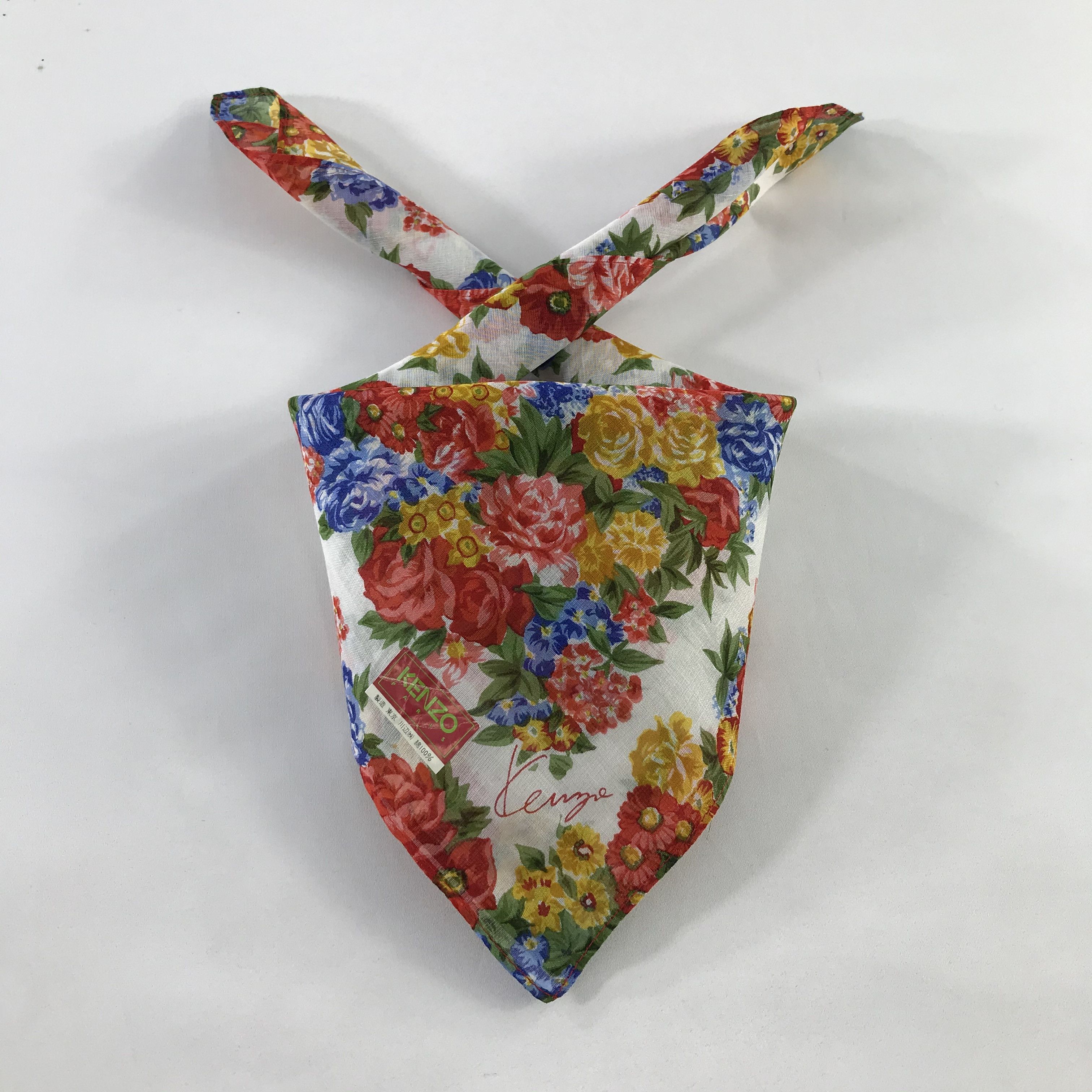 Kenzo × Vintage Kenzo Bandana / Handkerchief / Neckerchief - S369 Size ONE SIZE - 3 Thumbnail