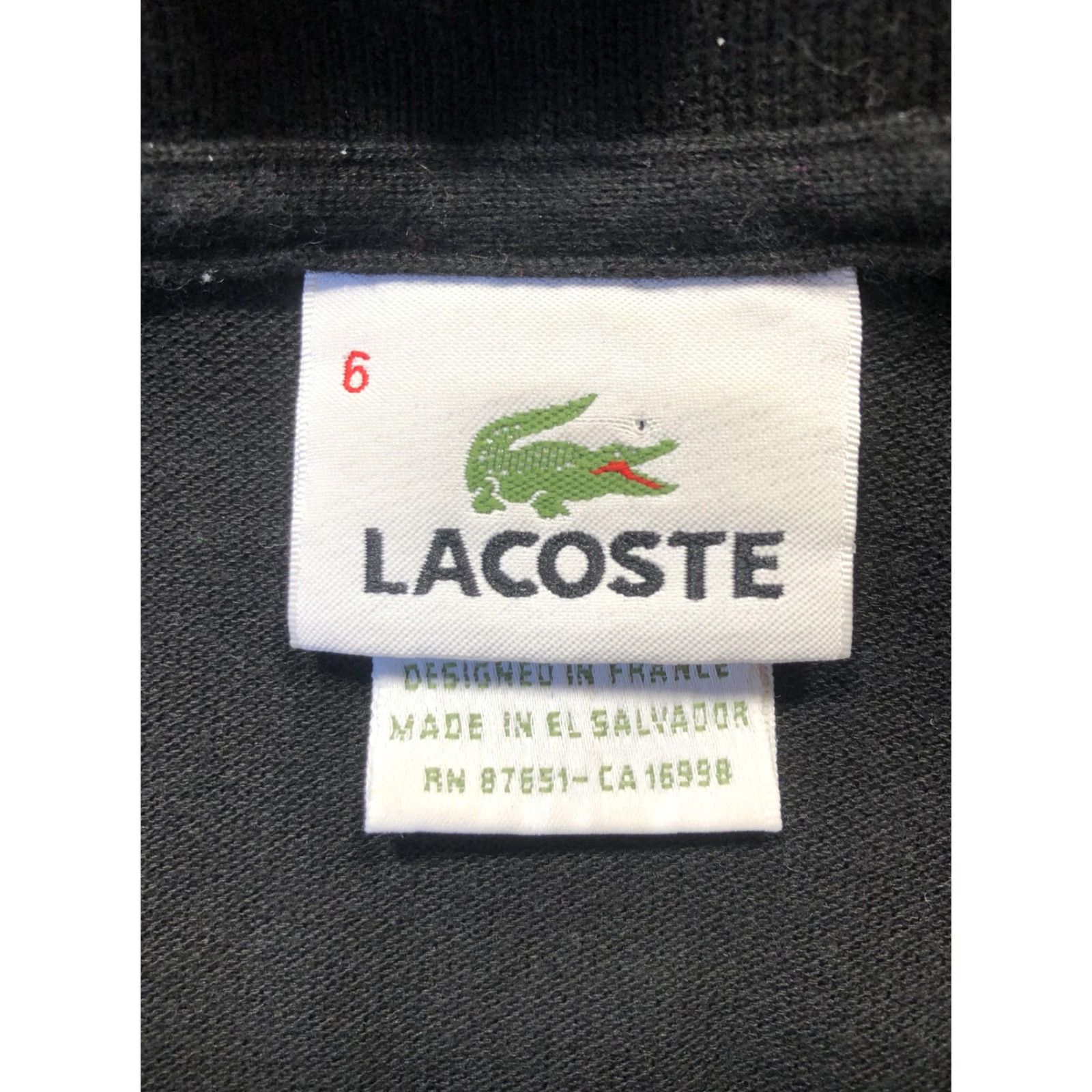 Lacoste Lacoste Polo Shirt Mens XL Black Long Sleeve Pique Croc Logo Golf Casual Size US XL / EU 56 / 4 - 7 Thumbnail