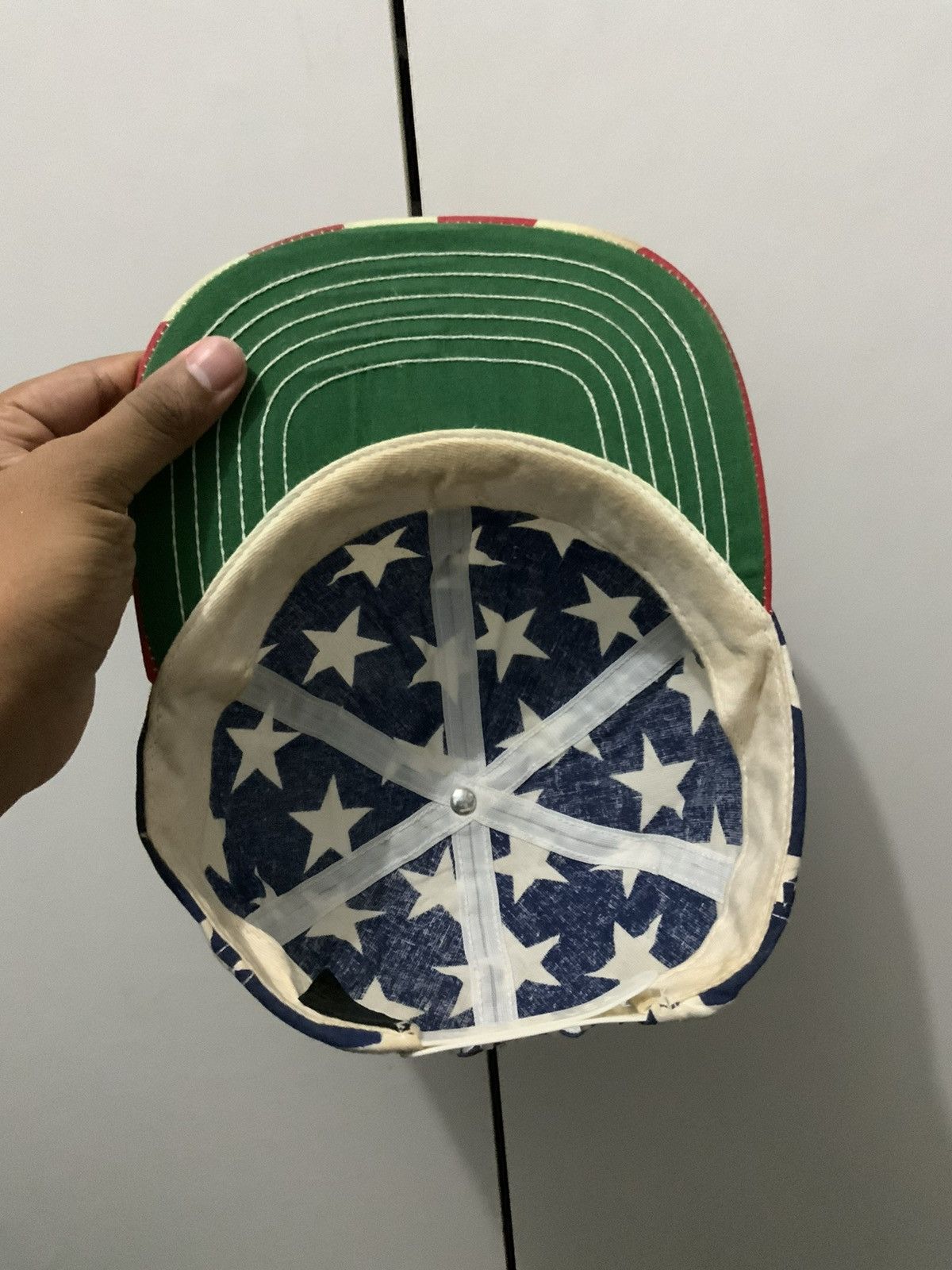 Vintage Bell Bred USA Union Flag Vintage Hat Size ONE SIZE - 8 Thumbnail
