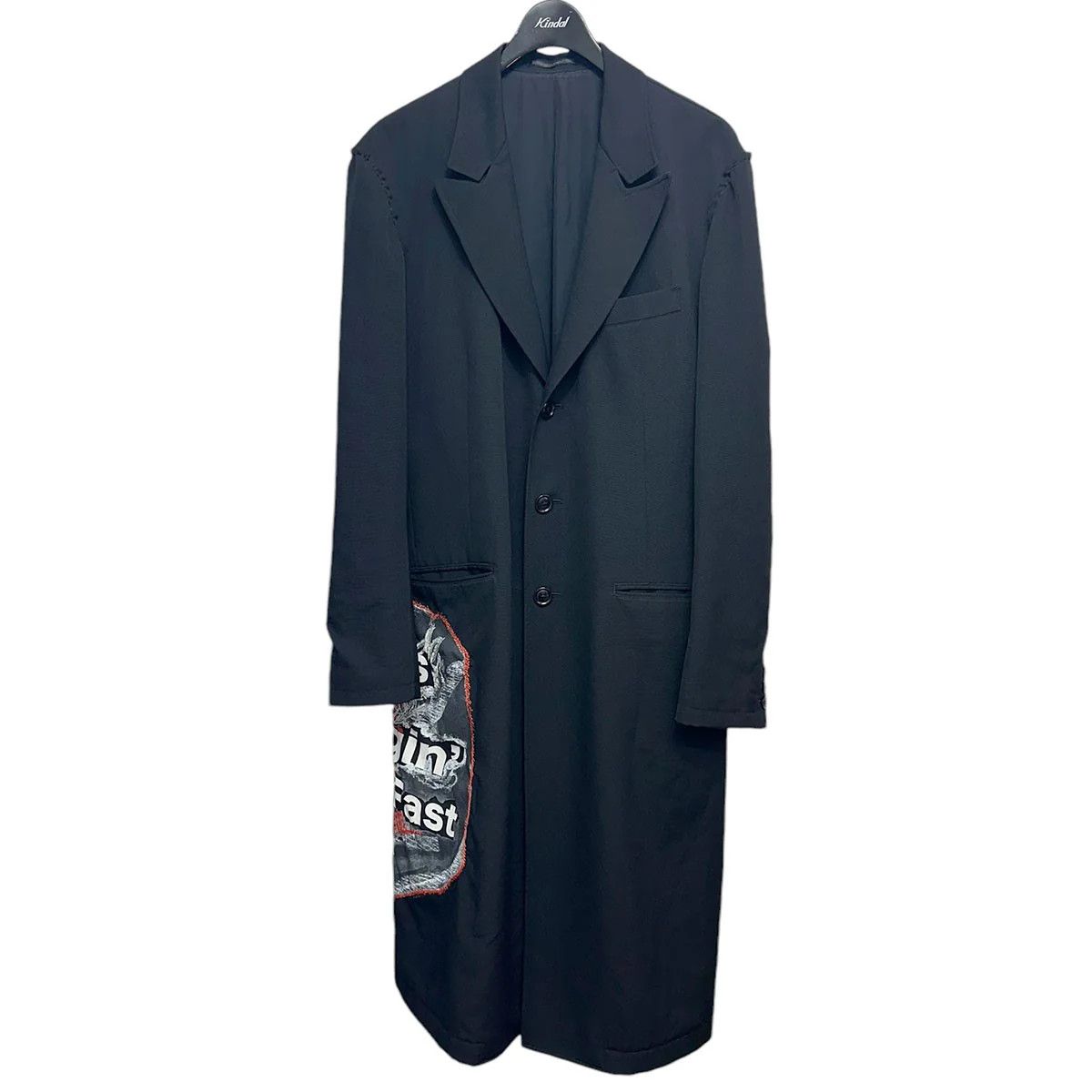 Yohji Yamamoto Yohji Yamamoto pour homme 17AWPrint Embroidery Long Jacket Size US L / EU 52-54 / 3 - 1 Thumbnail