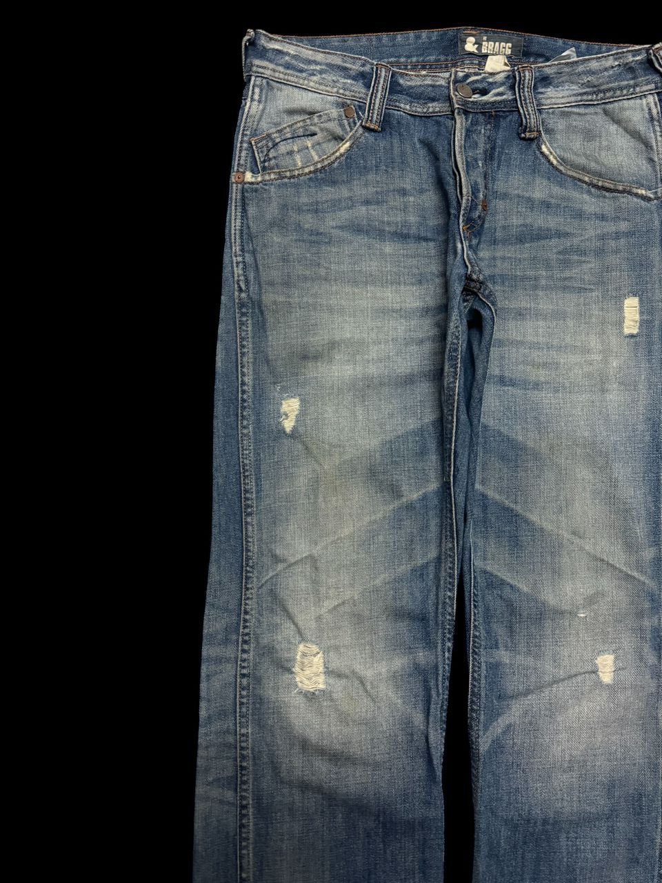 Designer TWIST LEG Insane Bragg Mudwash Faded Distressing Sick Jean Size US 31 - 4 Thumbnail