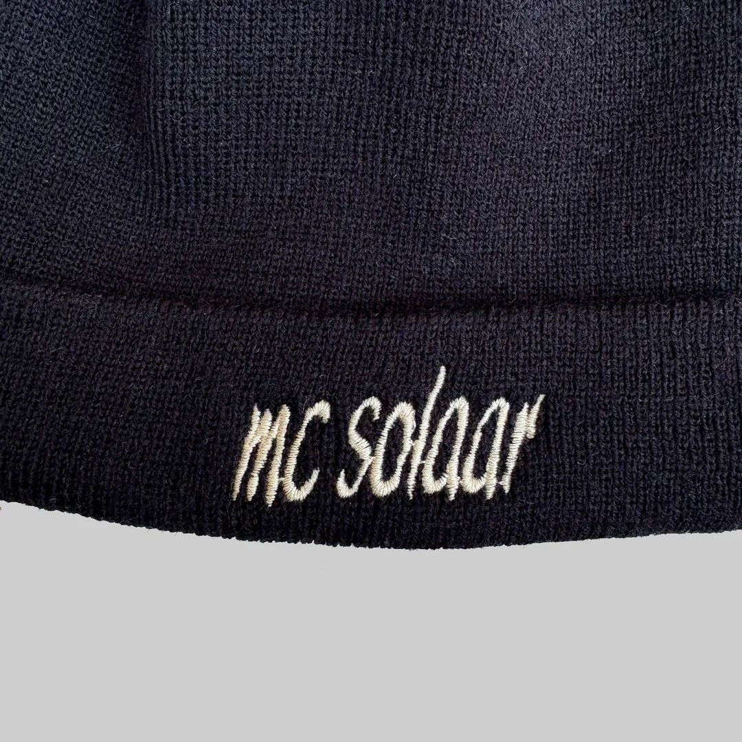 Vintage MC Solaar 1990 90s Vintage Rap Promo Rare Merch Beanie Hat Size ONE SIZE - 2 Thumbnail