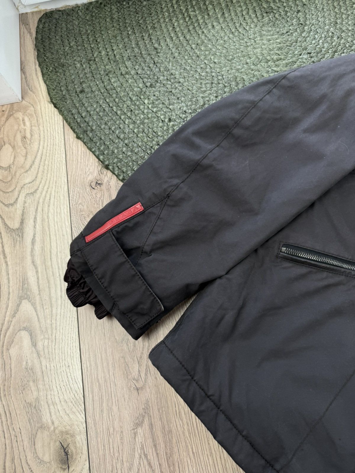 Prada Prada Bomber Aviation Jacket Nylon Turtleneck Red Tab Size US L / EU 52-54 / 3 - 7 Thumbnail