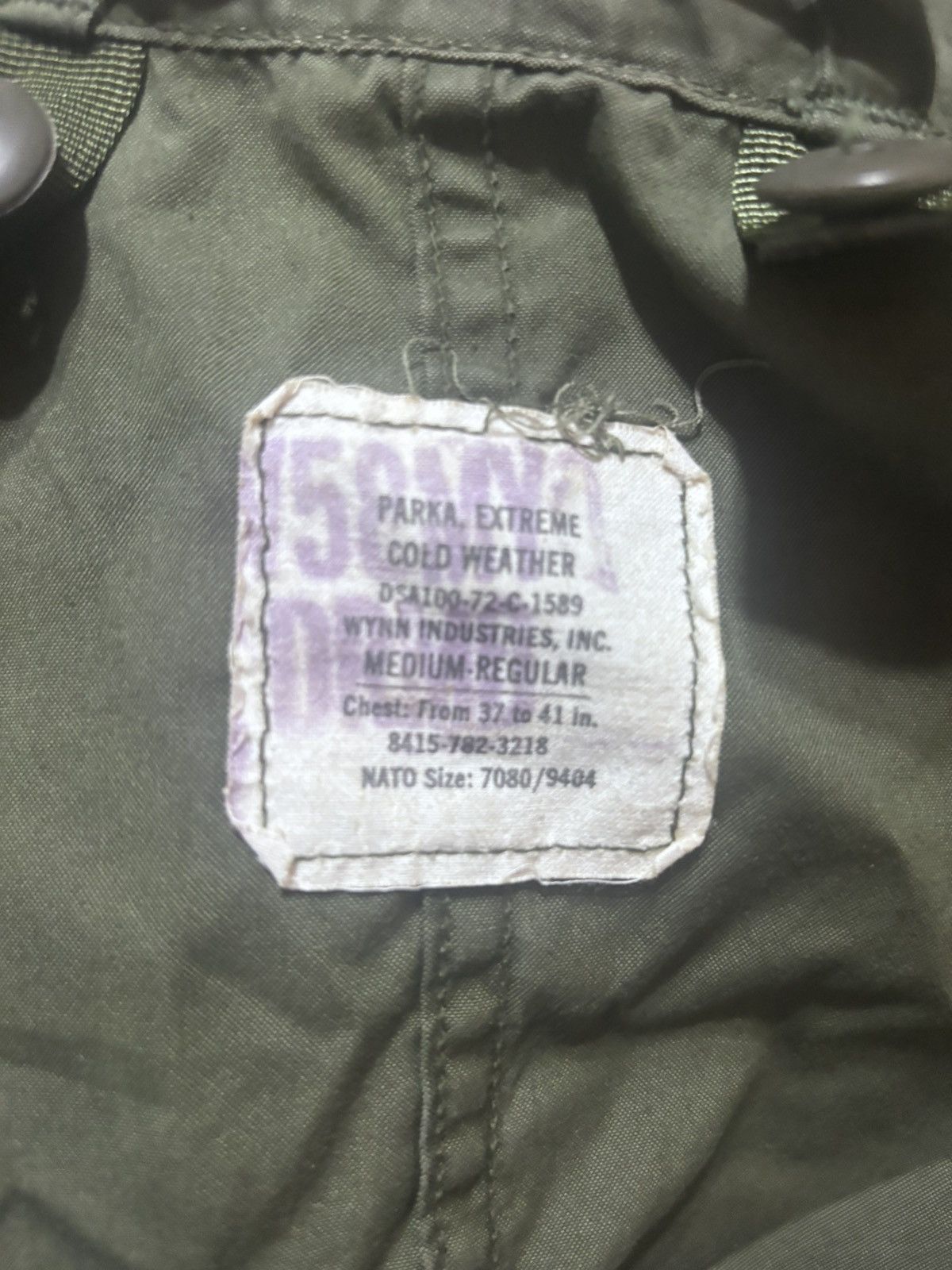 Vintage 1970s U.S. Army M-65 Fishtail Parka With Wool Pile Liner Size US M / EU 48-50 / 2 - 5 Thumbnail