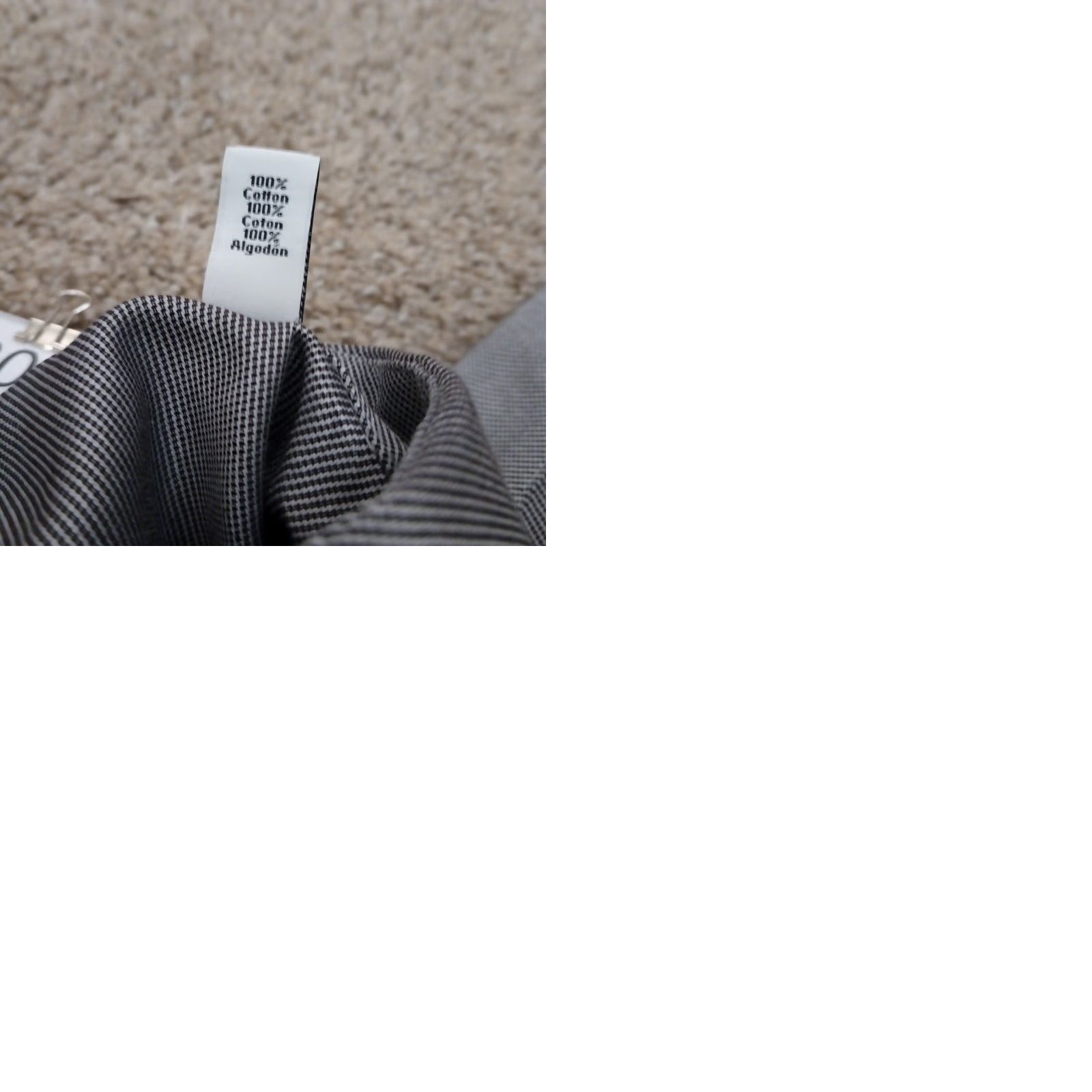 Calvin Klein Calvin Klein Shirt Men Size 17 Gray Classic Fit Long Sleeve Button Up Size US XL / EU 56 / 4 - 9 Thumbnail