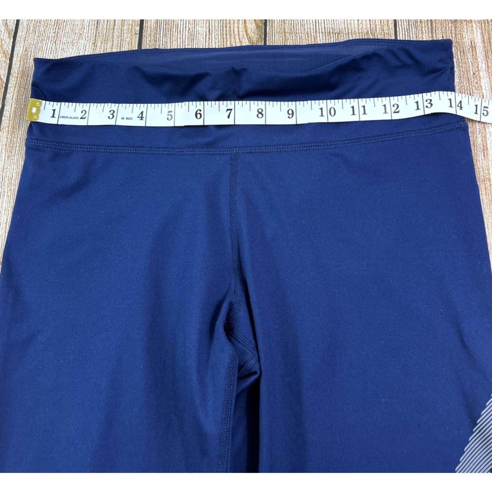 Nike Nike Dri-Fit Leggings Women M Blue Cropped Activewear Mens? Women? Size 32" / US 10 / IT 46 - 4 Thumbnail
