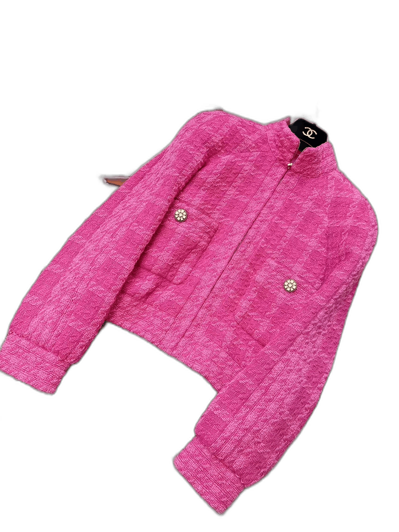 Chanel Chanel Pink Long Sleeve Jacket 19k Collection Size S / US 4 / IT 40 - 1 Thumbnail