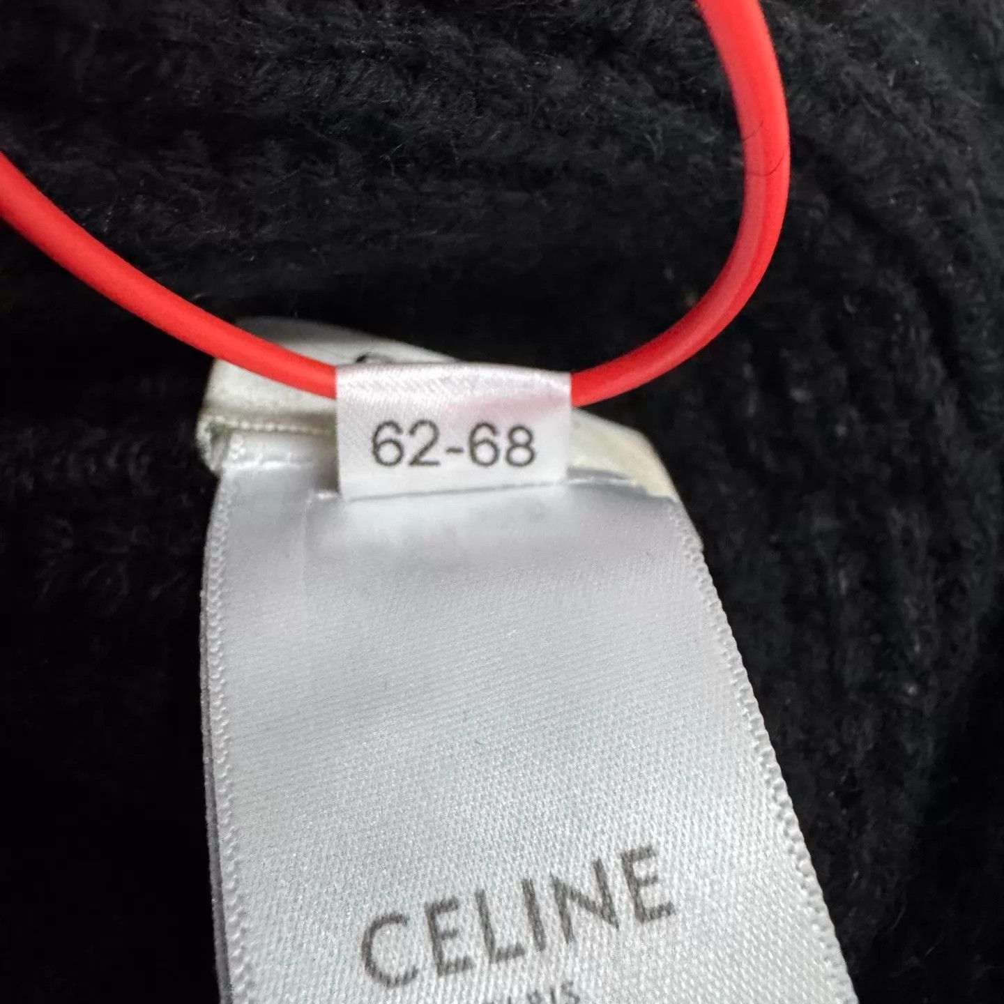 Celine Celine Triomphe Logo Knit Bucket Hat Black & White 99 New Size ONE SIZE - 6 Thumbnail