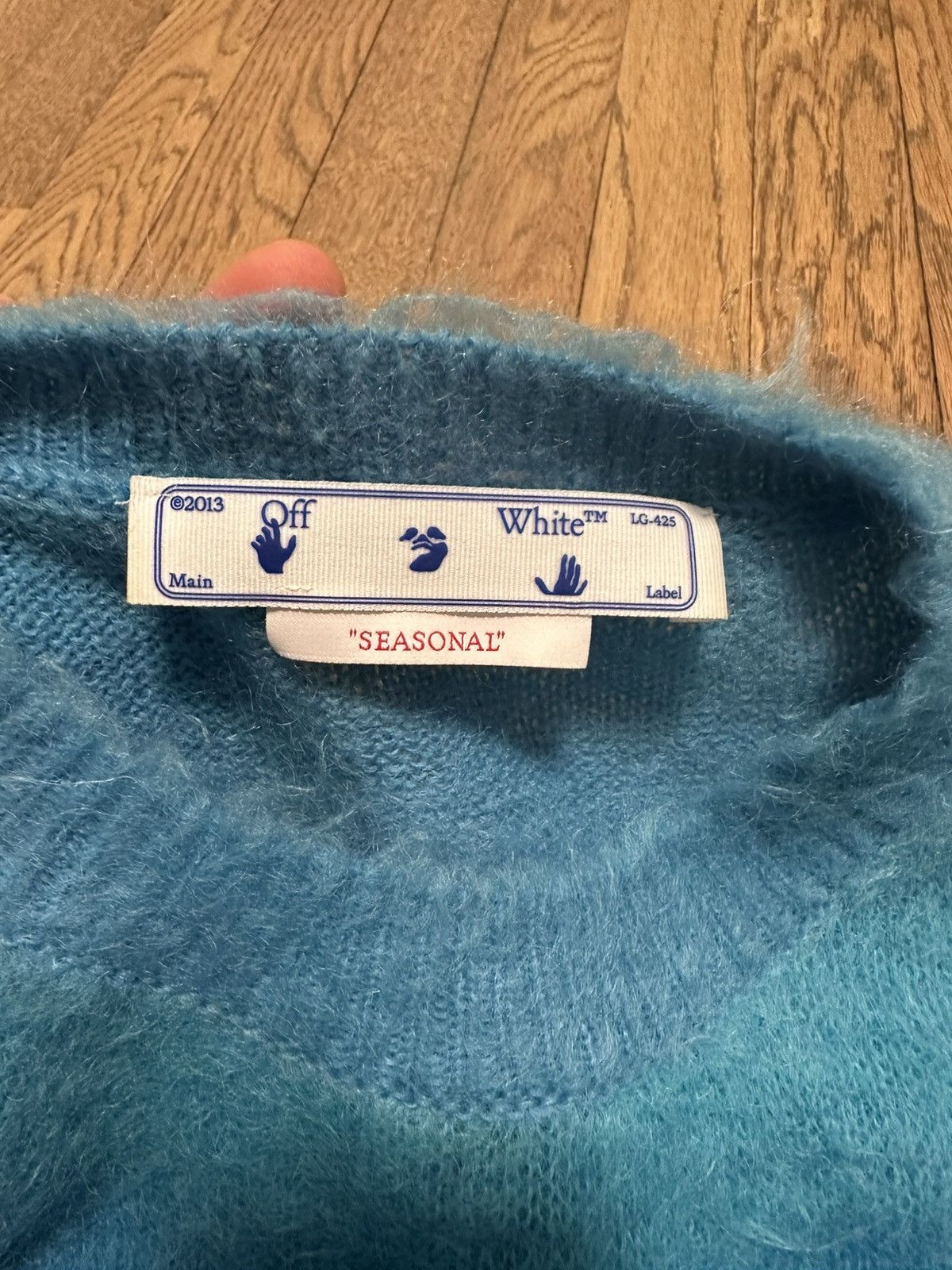 Off-White Off-white Brushed Mohair Wool Arrow Knit Jumped Size US S / EU 44-46 / 1 - 3 Thumbnail