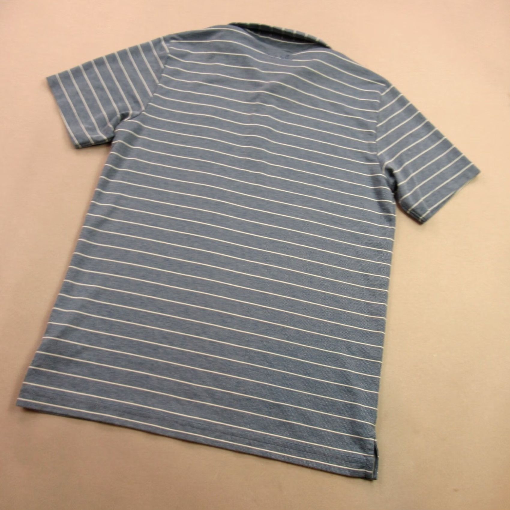TravisMathew Travis Mathew Polo Shirt Mens Medium Short Sleeve Stripes Blue Outdoor Golf Shirt Size US M / EU 48-50 / 2 - 7 Thumbnail
