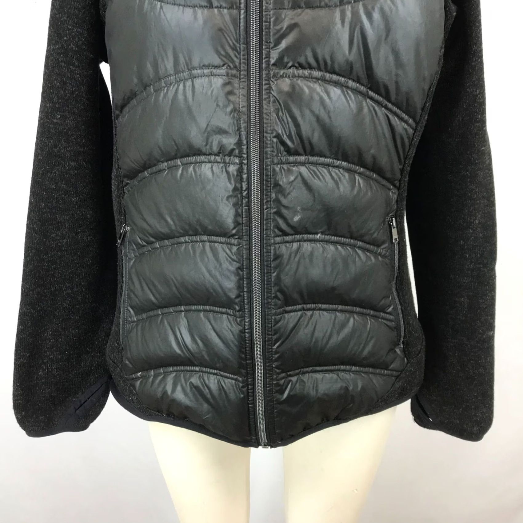 London Fog LONDON FOG WOMENS LARGE BLACK DOWN FILLED JACKET Size L / US 10 / IT 46 - 3 Thumbnail