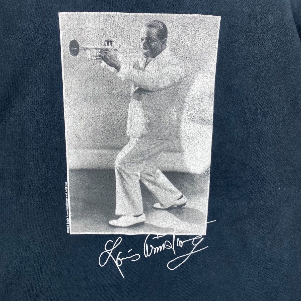 Band Tees Vintage LOUIS ARMSTRONG House Museum New York City Tee Shirt Size US XL / EU 56 / 4 - 2 Thumbnail
