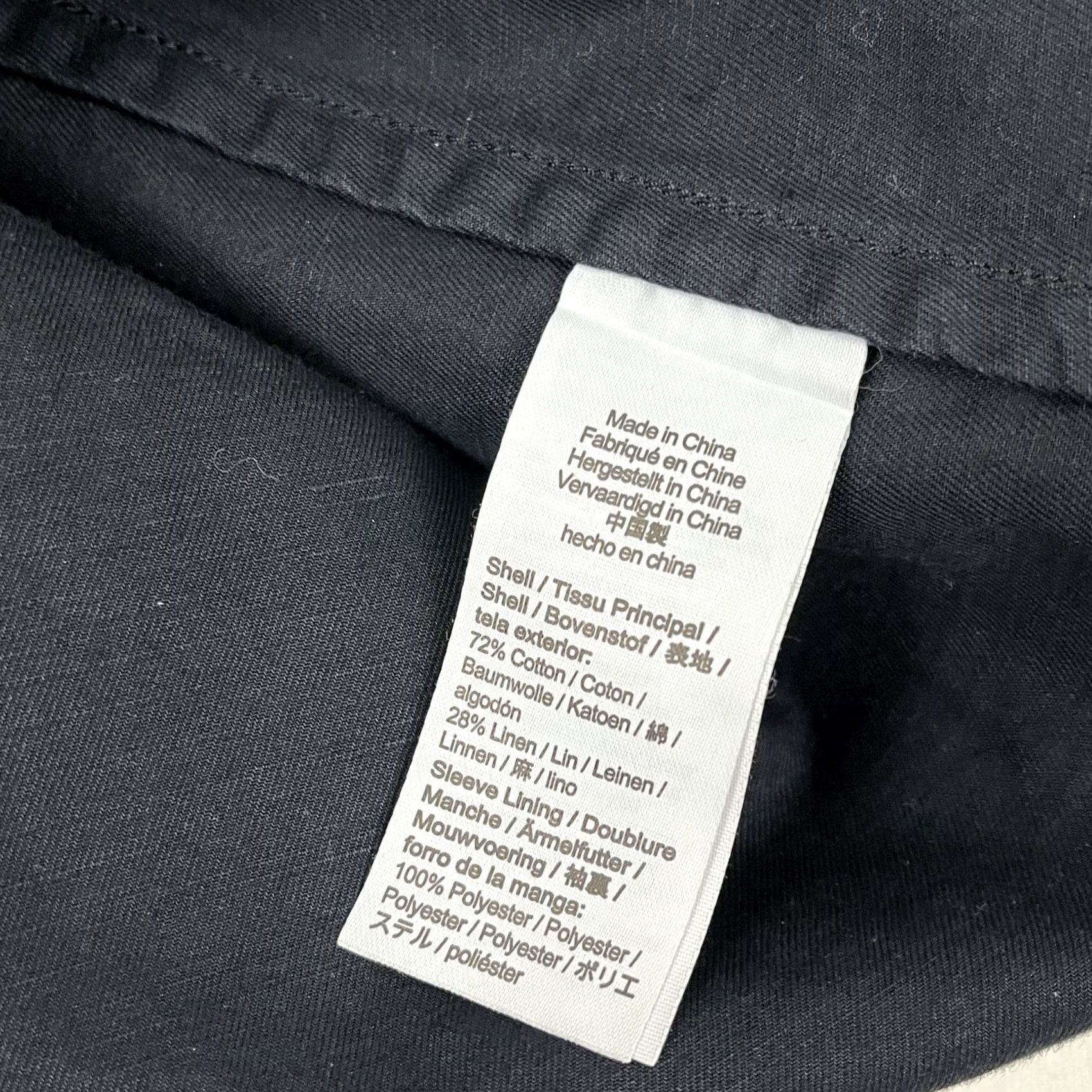 J.Crew VINTAGE J Crew Blazer Mens 42 Blue Linen Cotton Chino Suit Jacket Garment Dyed AX270 Size 42R - 3 Thumbnail
