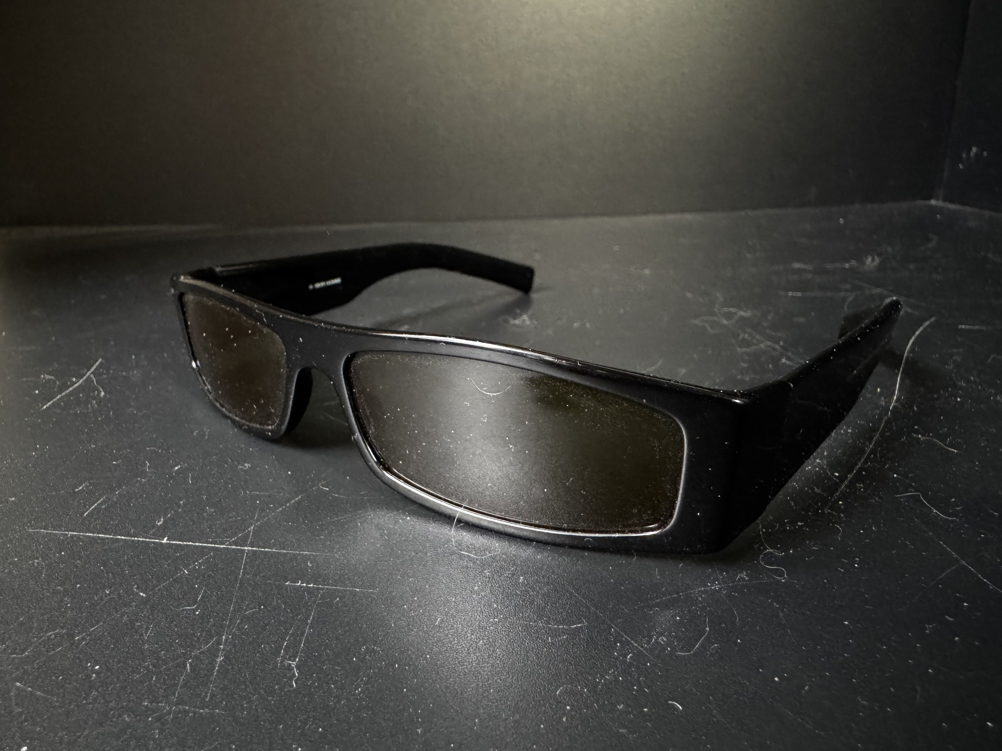 Dior Homme y2k sunglasses black tie 12/s 807bm slim, view 2
