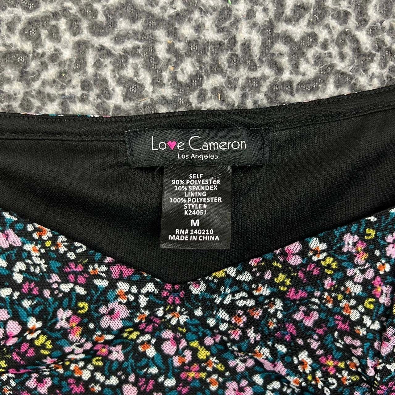 Other Love Cameron Dress Women M Black Floral Print Bodycon Size M / US 6-8 / IT 42-44 - 5 Thumbnail