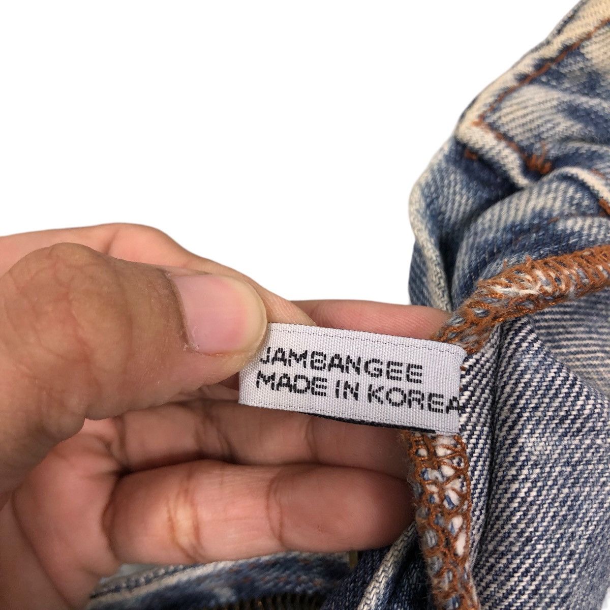 Japanese Brand VINTAGE DENIM JEANS DISTRESSED DESIGN JAMBANGEE ISSEYMIYAKE Size US 30 / EU 46 - 23 Thumbnail