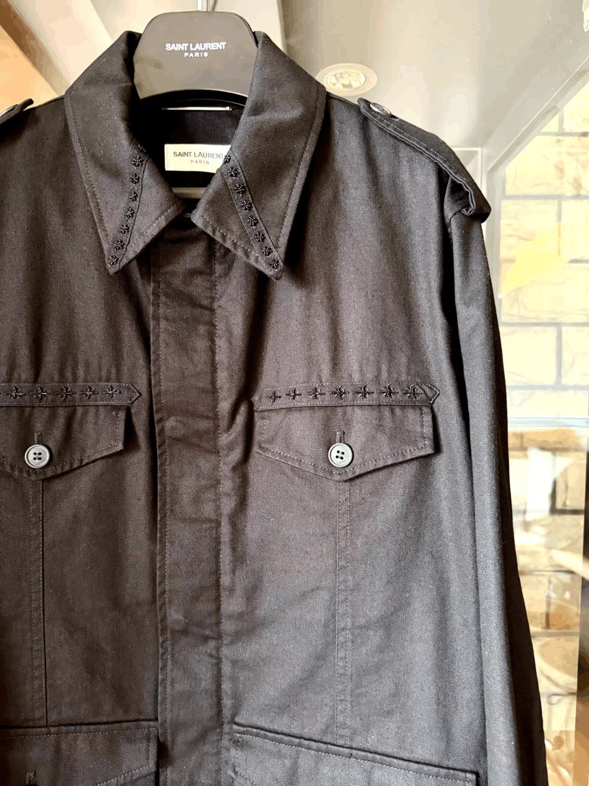 Saint Laurent Paris Sz 50 Saint Laurent Paris 20SS Runway Hunting Jacket Size US M / EU 48-50 / 2 - 2 Thumbnail