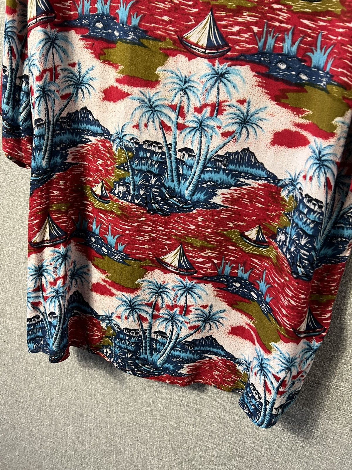 Fubu × Vintage Rare FUBU All Over Printed Hawaiian Button Shirt 100% Rayon Size US XL / EU 56 / 4 - 12 Thumbnail