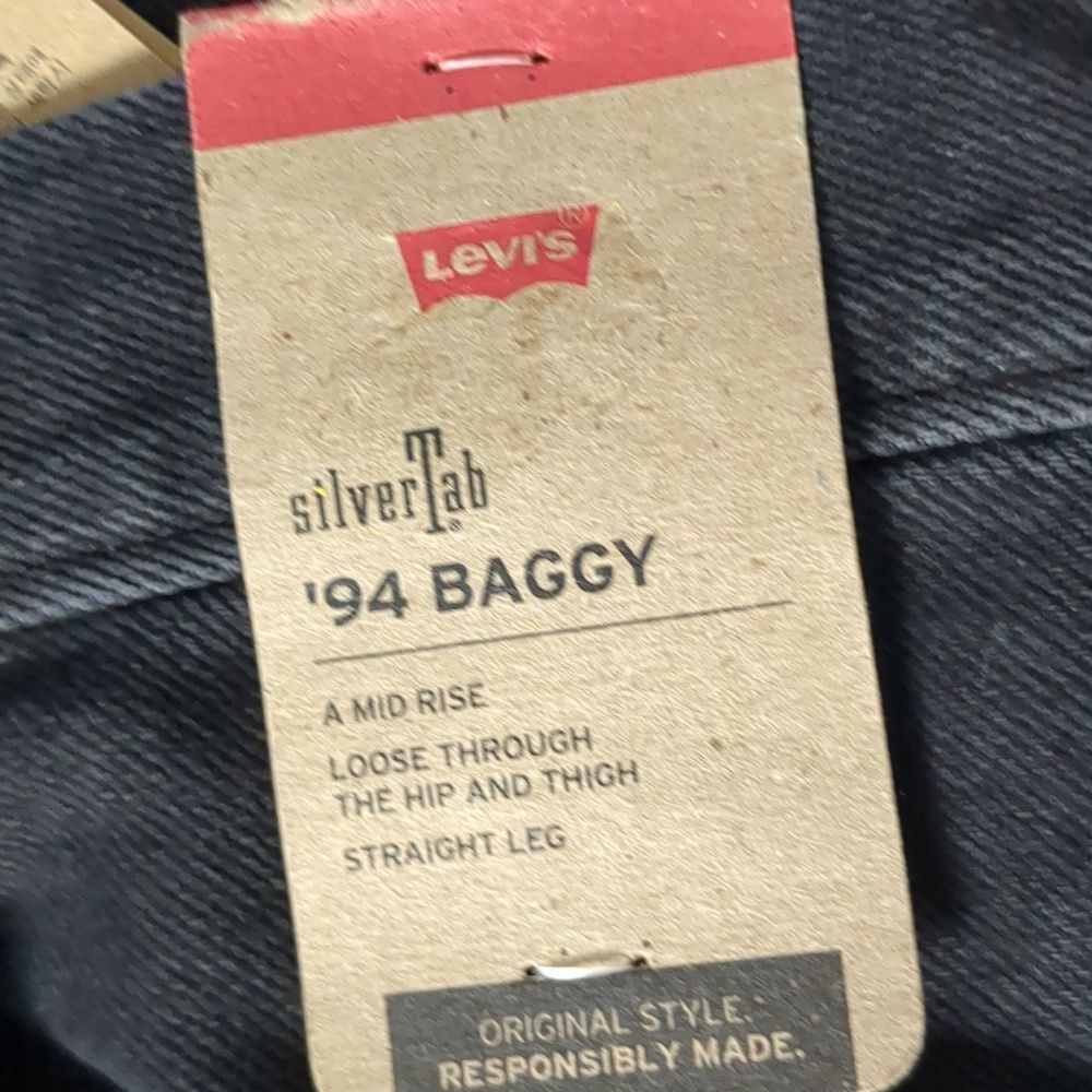 Levi's Levi's silvertab distressed 94' baggy jeans size 29x31 Size 29" - 5 Thumbnail