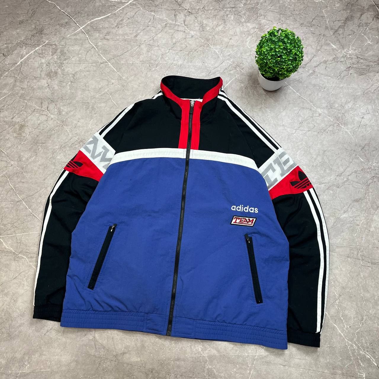 Adidas Vintage 00s Adidas Team Track Top Men's Jacket Size L Size US L / EU 52-54 / 3 - 3 Thumbnail