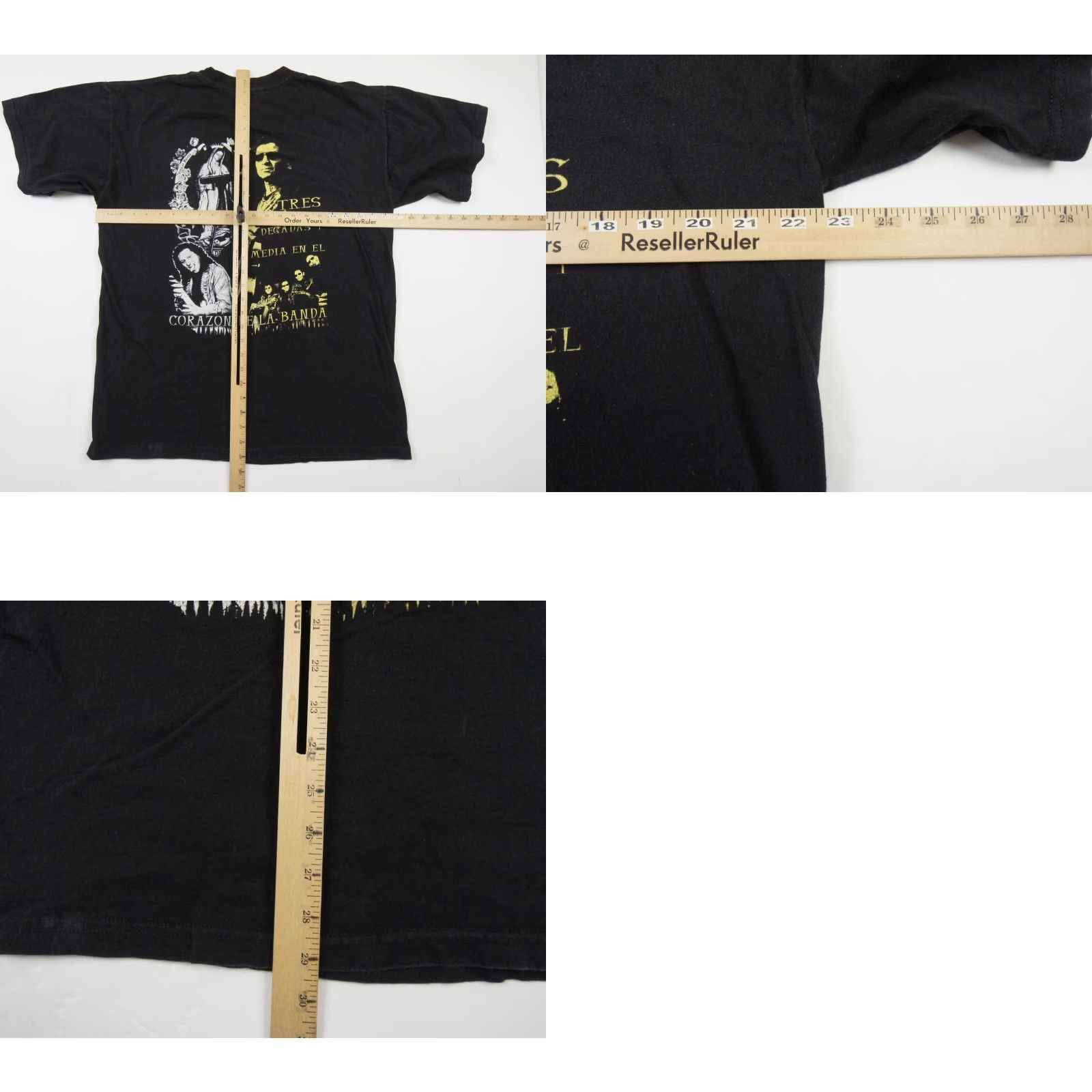 Vintage Vintage El Tri Shirt Mens XLarge Black Spanish Mexican Rock Band Tee 35 Anos Size US XL / EU 56 / 4 - 8 Thumbnail