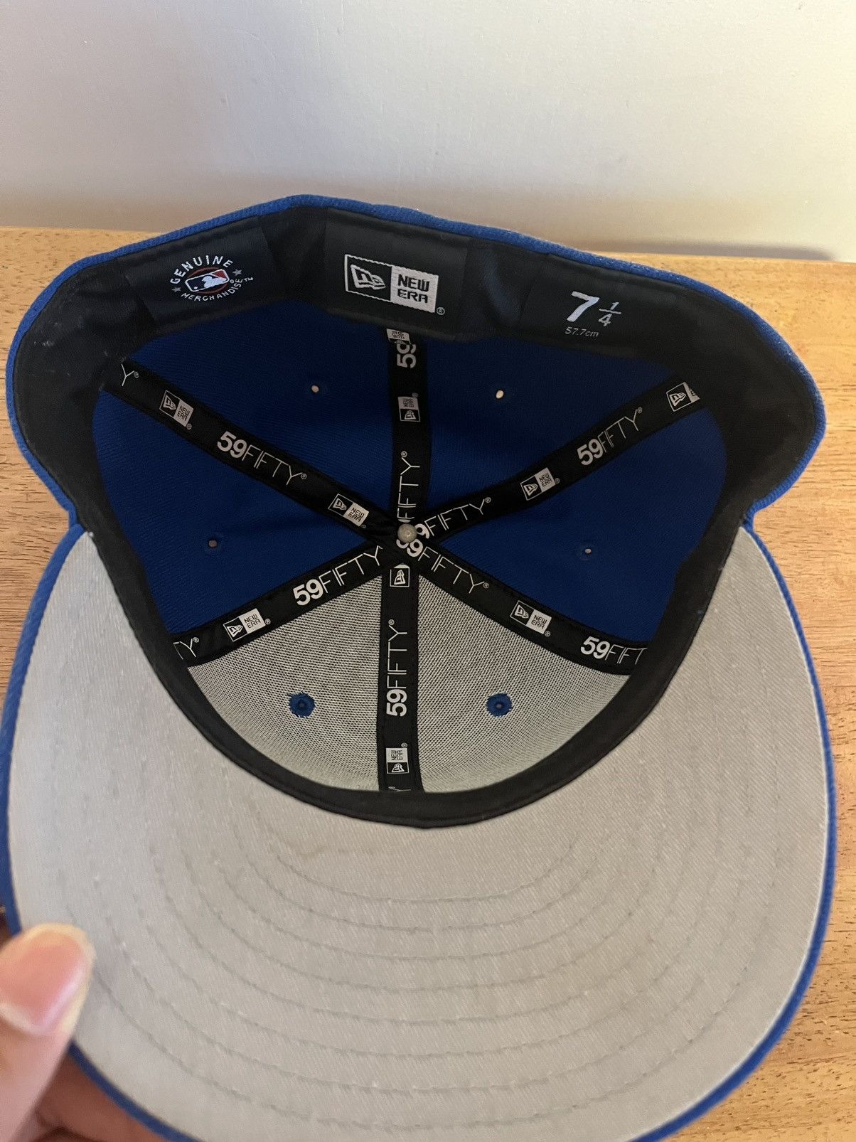 New Era New Era New York Yankees fitted cap in blue and white Size ONE SIZE - 3 Thumbnail