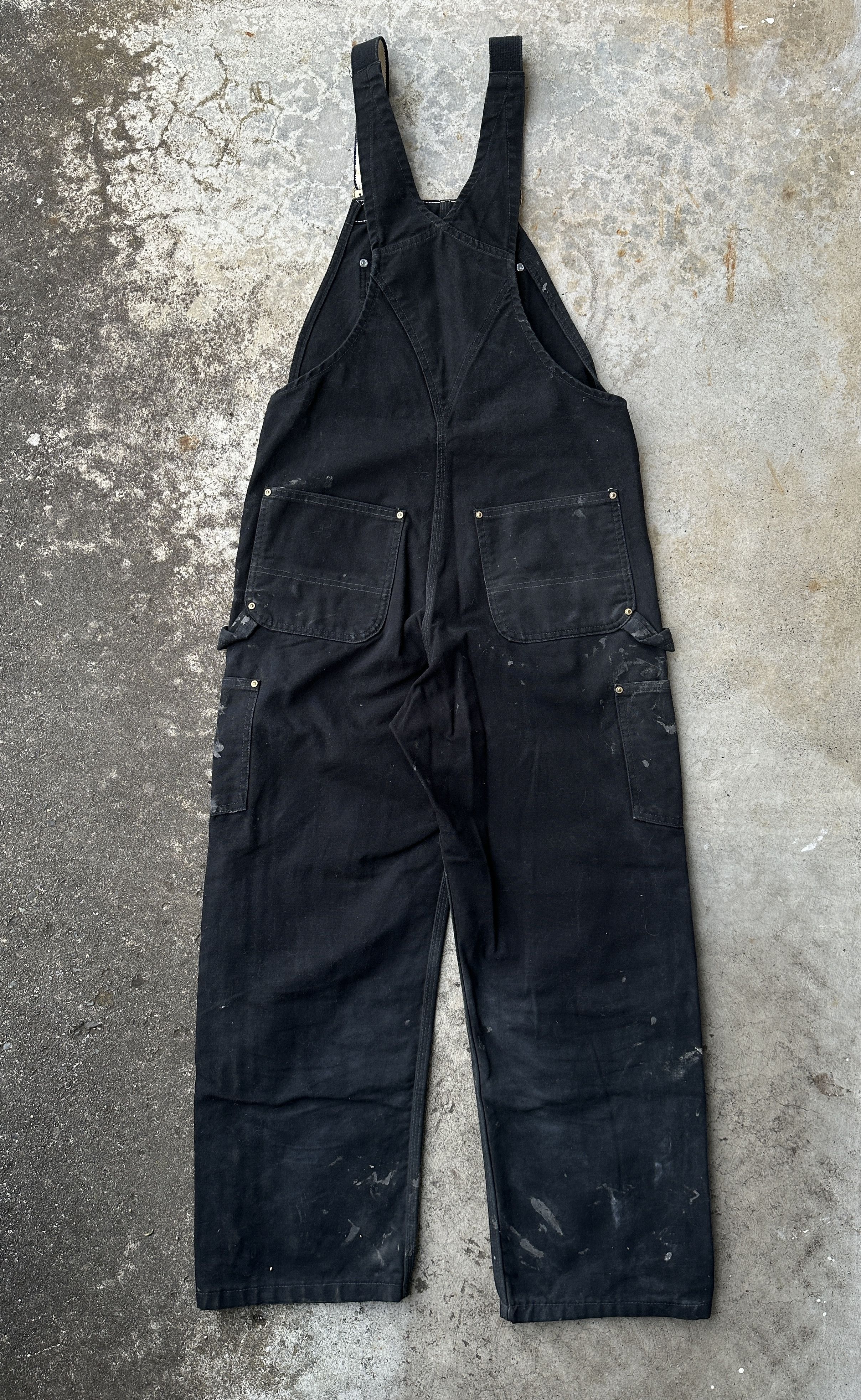 Carhartt Painter Side Zip Snapped buttons studed Bib Workwear Overall Size US 33 - 2 Thumbnail
