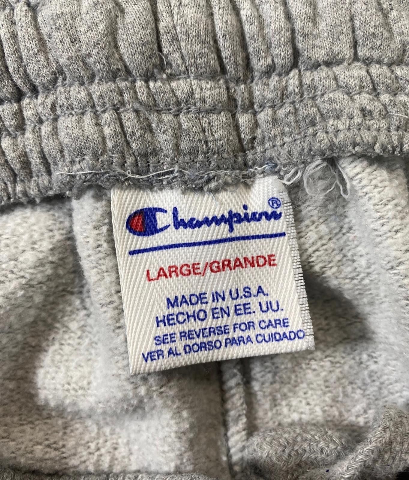 Champion Champion Men's Grey Sweatpants with Elastic Waistband Size US 34 / EU 50 - 6 Thumbnail