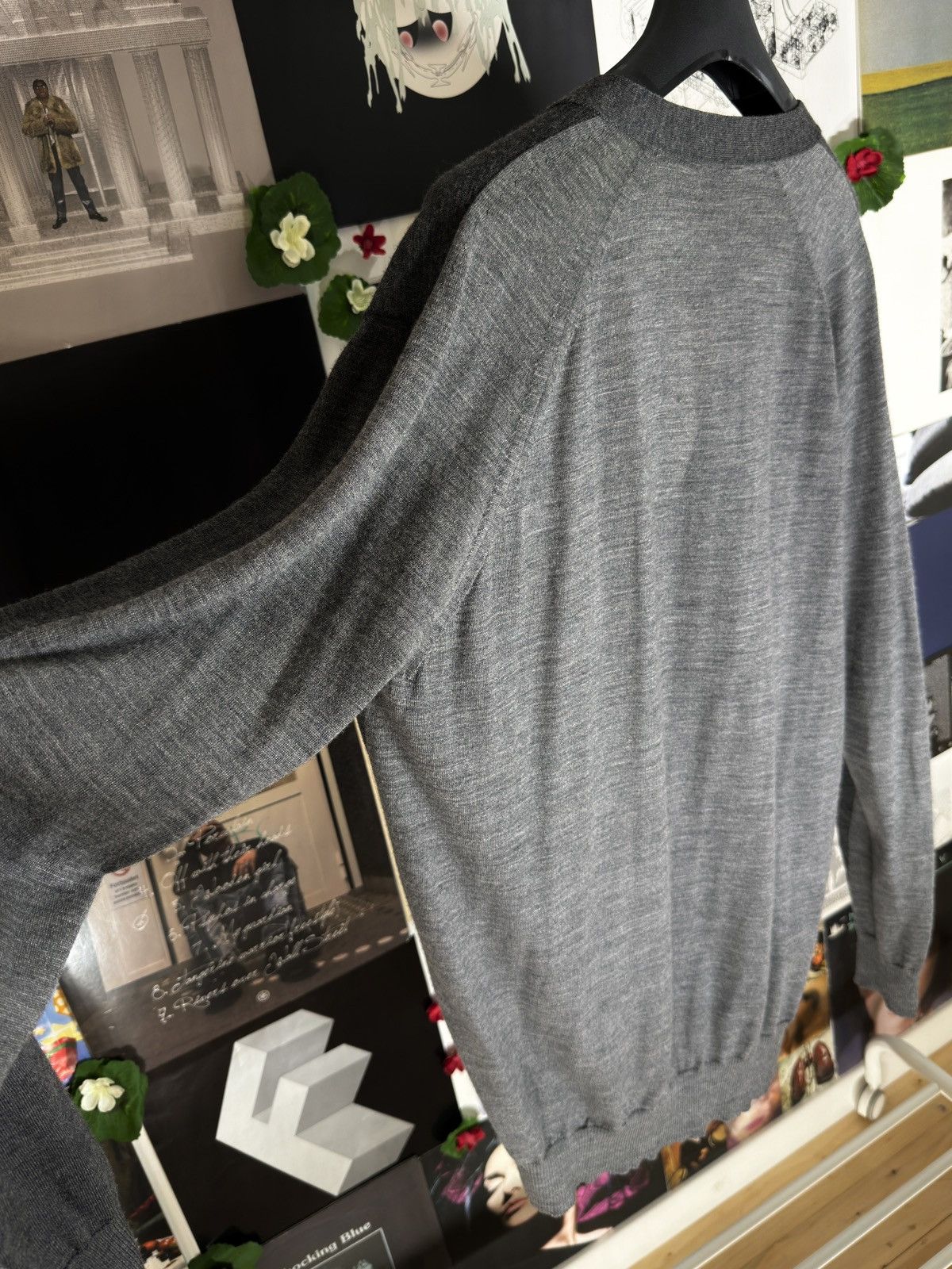 Undercover Sample AW11 "Mirror" Merino Wool Two Tone Cardigan Size US M / EU 48-50 / 2 - 4 Thumbnail