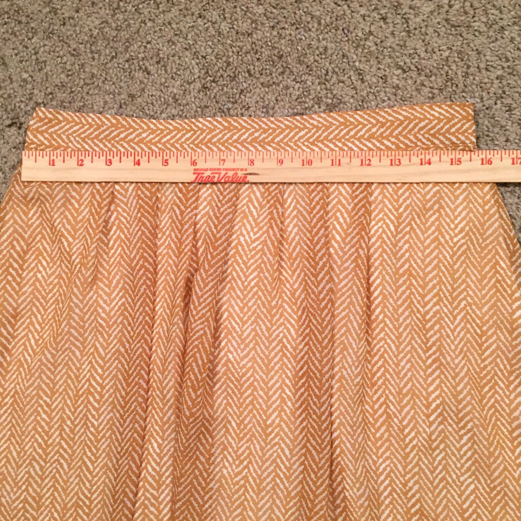 Old Navy Old Navy Skirt Women M Beige Herringbone Lined Pull On A-Line Elastic Waist Short Size 32" / US 10 / IT 46 - 3 Thumbnail