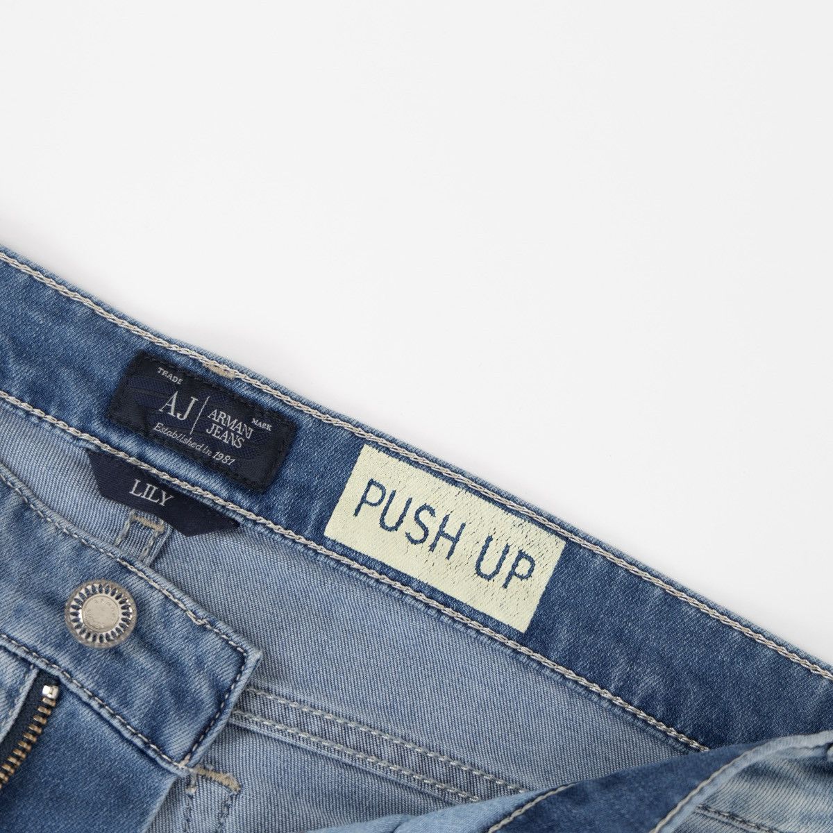 Armani Armani Jeans Lily Push Up Womens Blue Stretch Denim Skinny Size 28" / US 6 / IT 42 - 7 Thumbnail