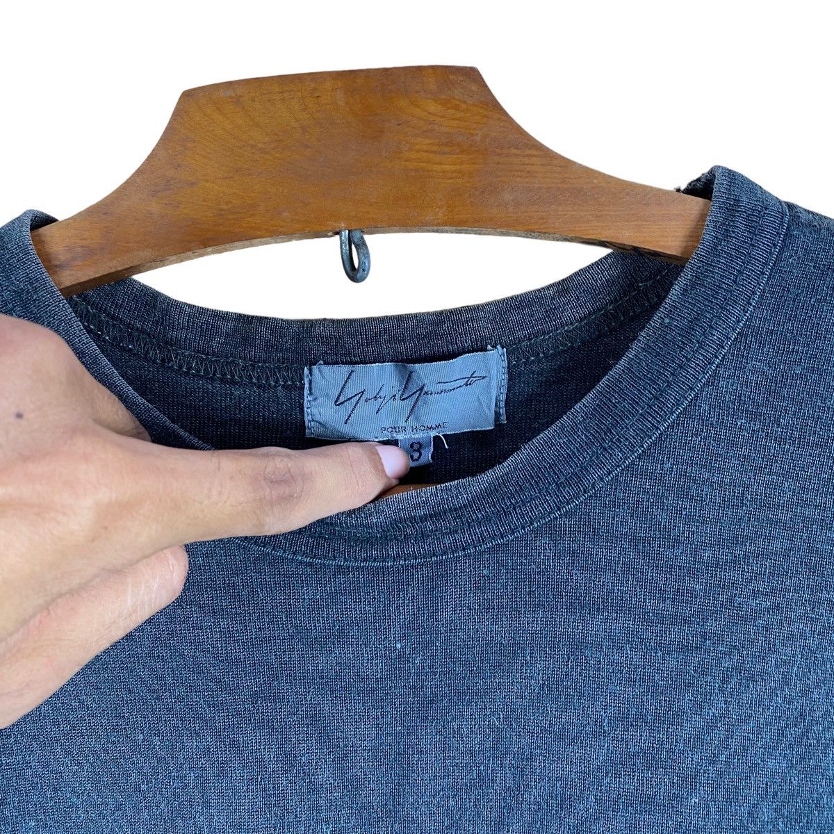 Y's × Yohji Yamamoto VINTAGE ICONIC YOHJI YAMAMOTO SIGNATURE RAMIE RAMIE TEE Size US L / EU 52-54 / 3 - 3 Thumbnail