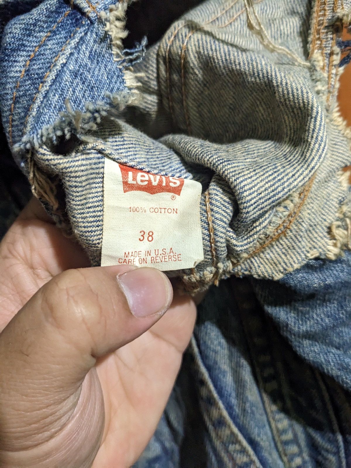 Levi's DAMAGED LEVIS SLEEVELESS JACKET SIZE 38 Size US S / EU 44-46 / 1 - 5 Thumbnail