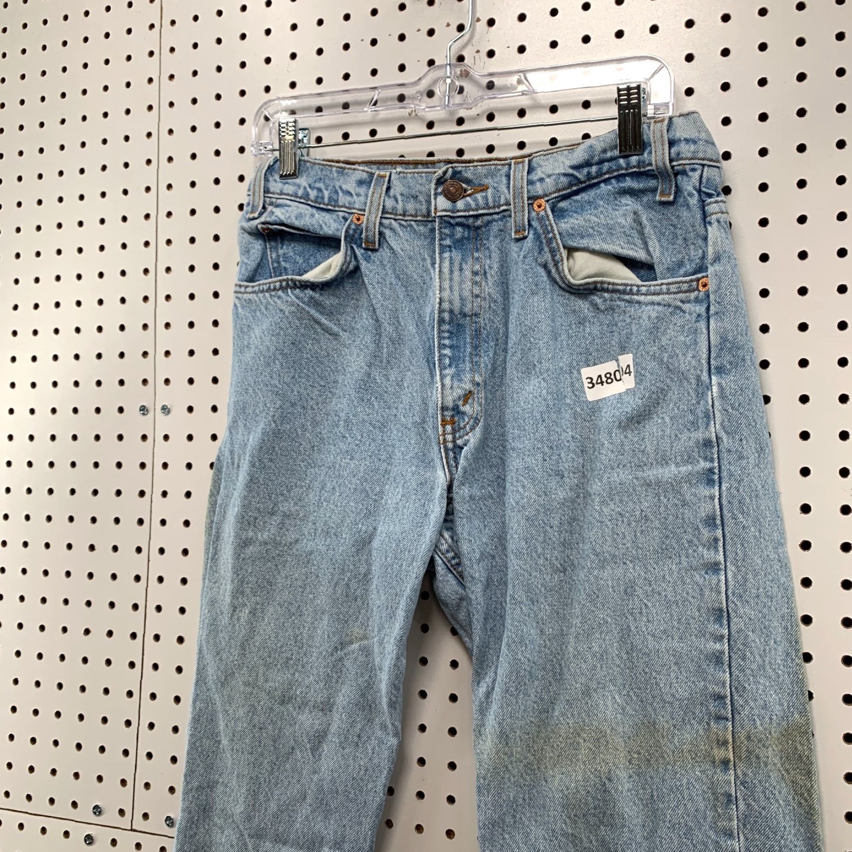Levi's VINTAGE Levi's 550 Jeans Mens 32x34 Light Wash Orange Tab Denim 90s Slim/Tapered Men Size US 32 / EU 48 - 7 Thumbnail