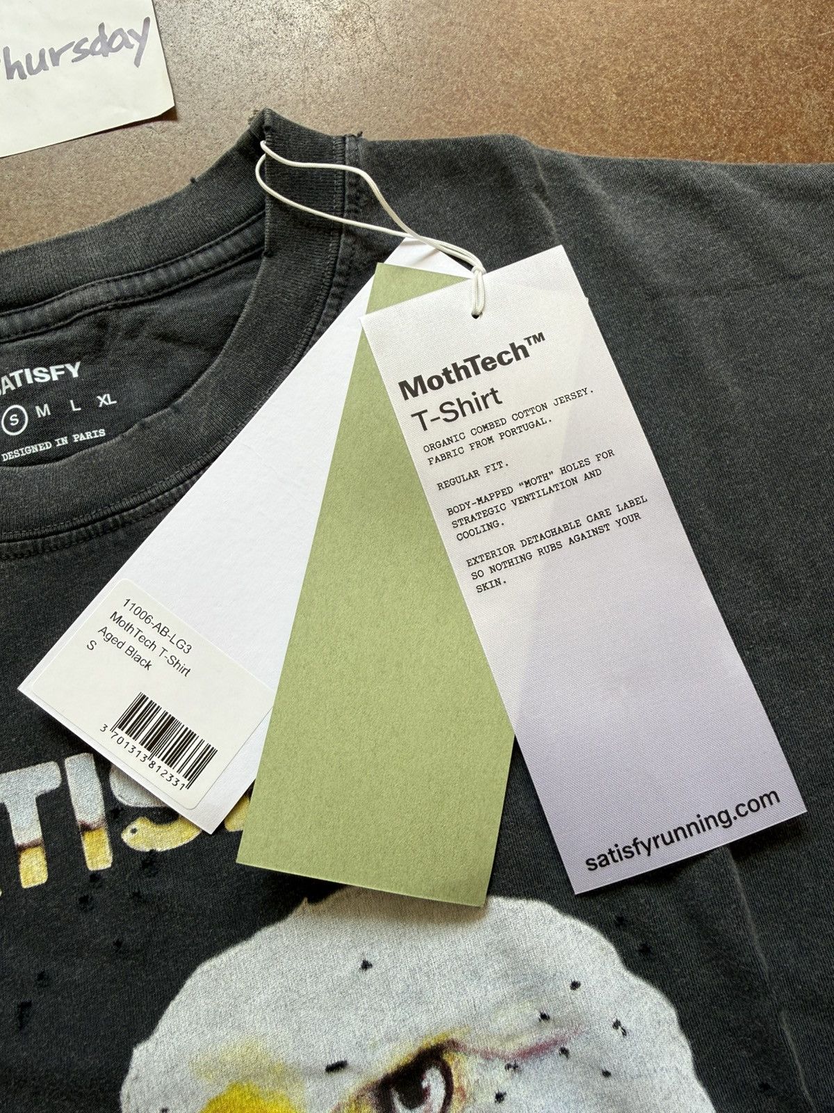 Satisfy Satisfy Eagle Harley MothTech Tee Aged Black Small Size US S / EU 44-46 / 1 - 11 Thumbnail