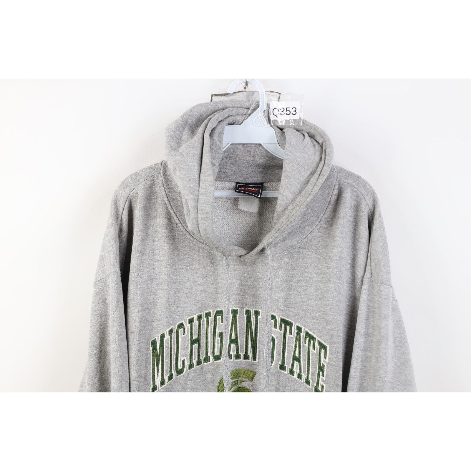 Vintage Vintage 90s Y2K Distressed Michigan State University Hoodie Size US XXL / EU 58 / 5 - 2 Thumbnail