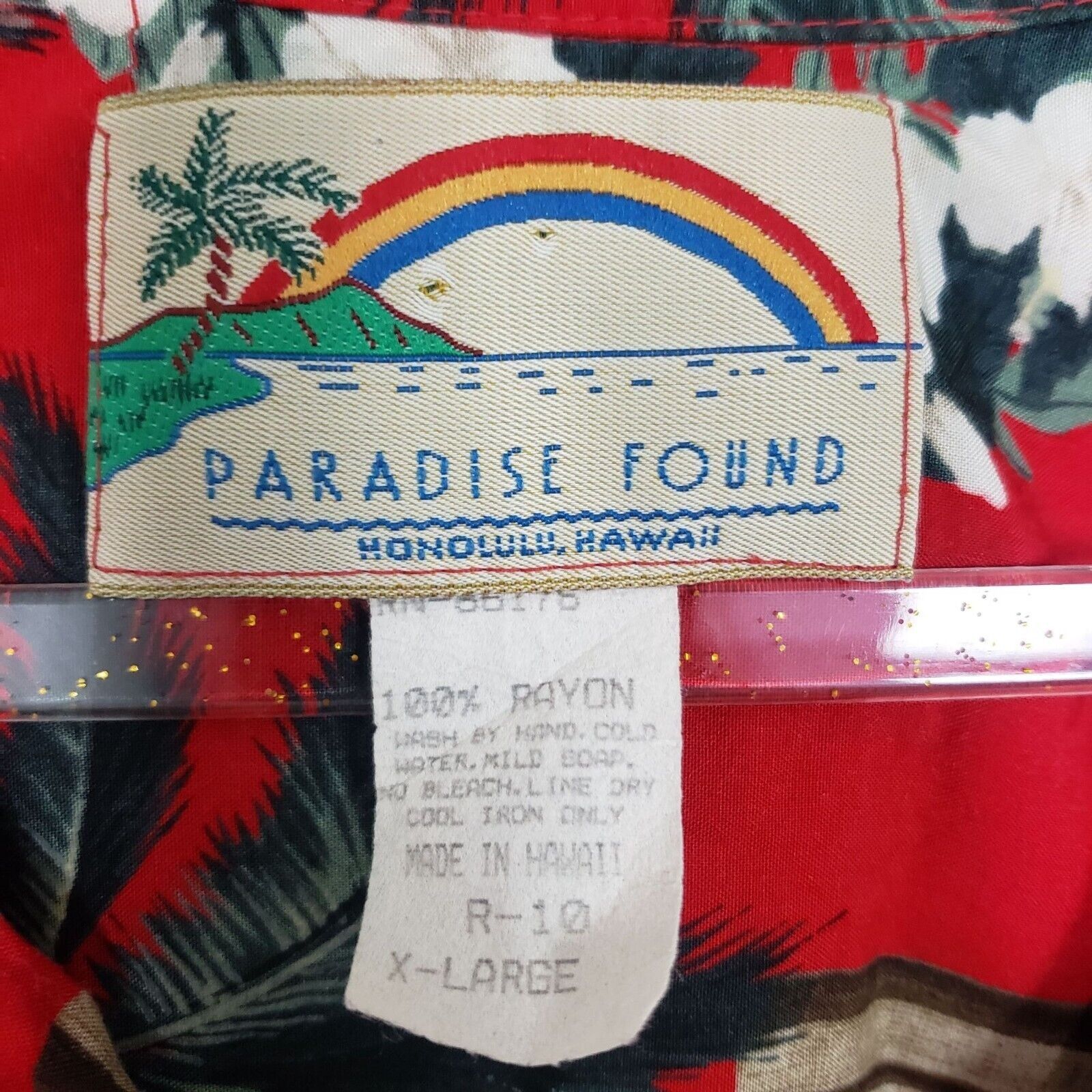 Paradise Found Paradise Found Vintage Floral Hawaiian Shirt Mens Size XL Size XL / US 12-14 / IT 48-50 - 5 Thumbnail