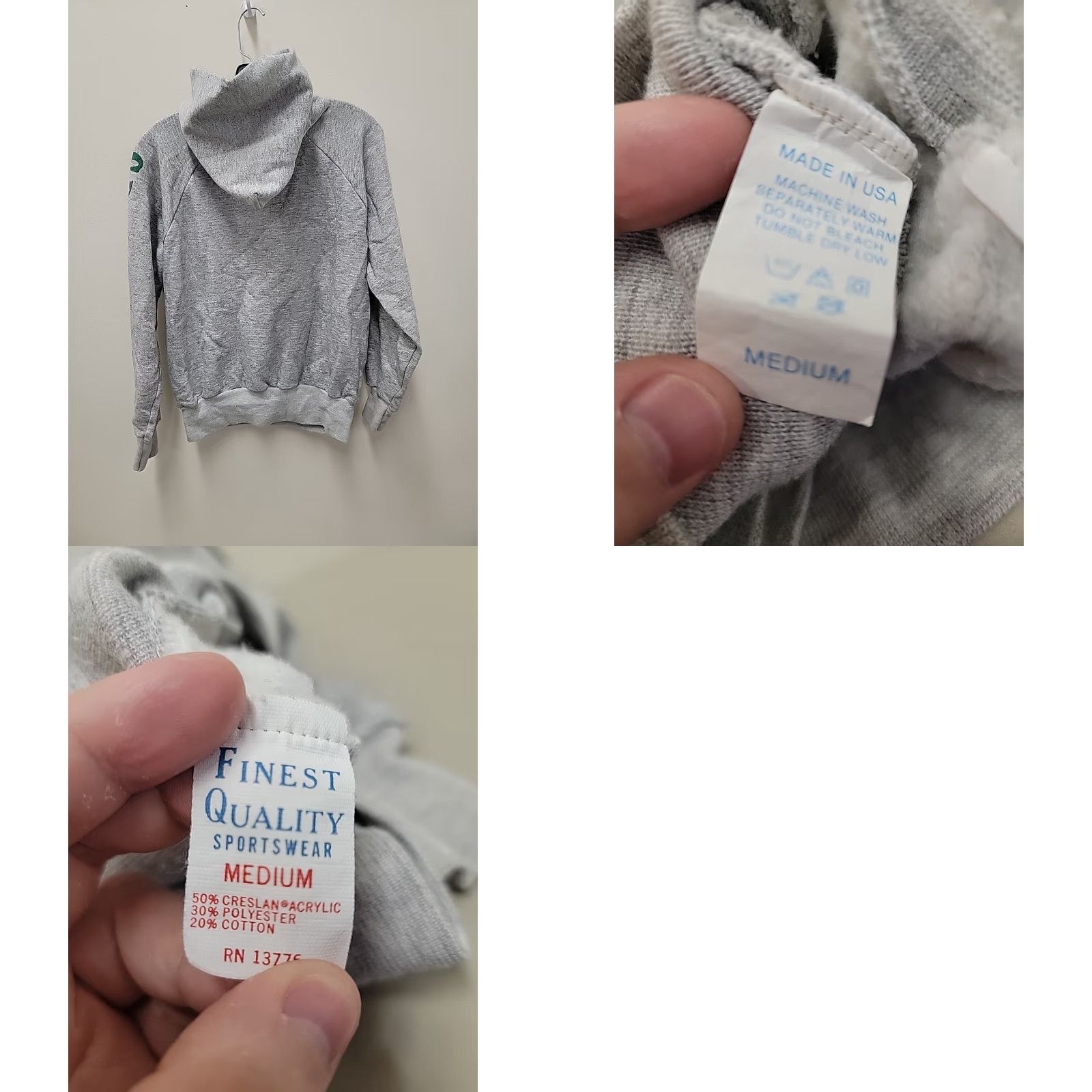 Vintage VINTAGE De Paul Spartans Men’s Finest Quality Sportswear Hoodie M Gray All Seasons Pullover Mens Size US M / EU 48-50 / 2 - 8 Thumbnail