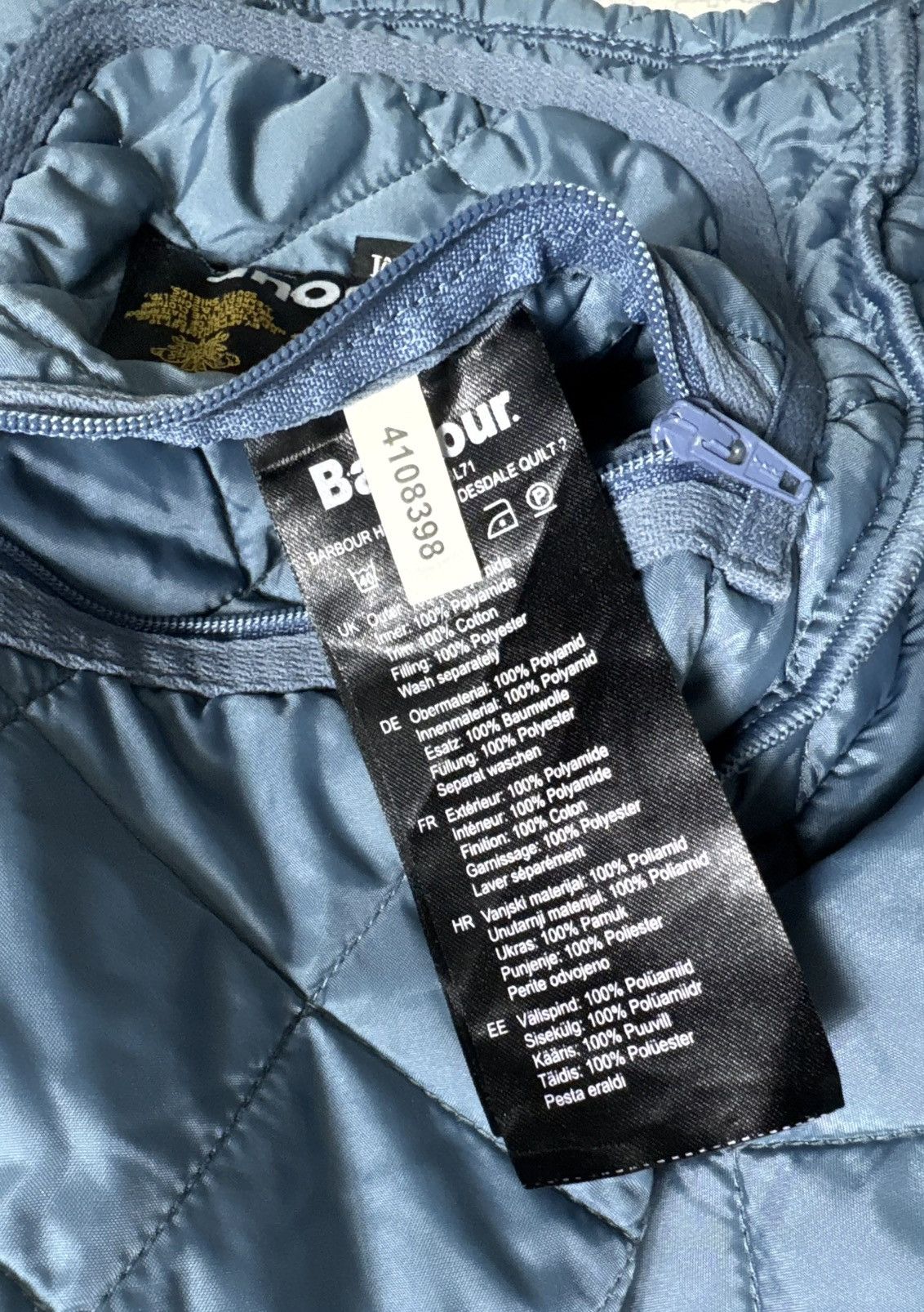 Barbour Barbour Quilted Jacket Blue Size M Size US M / EU 48-50 / 2 - 11 Thumbnail