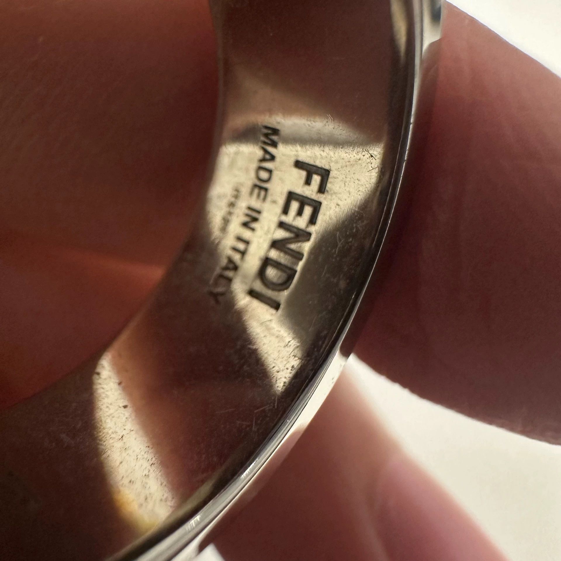 Fendi FENDI Two-Tone Enamel Ring M Size ONE SIZE - 7 Thumbnail