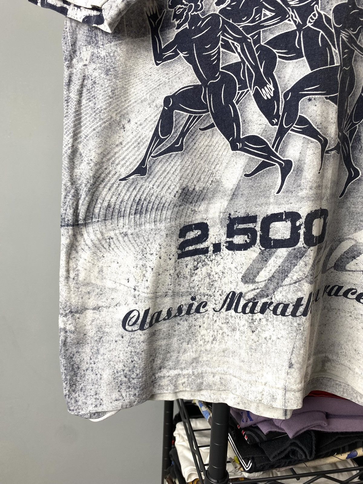 Vintage Rare! Vintage Greece Marathone Full Print T Shirt Size US S / EU 44-46 / 1 - 7 Thumbnail