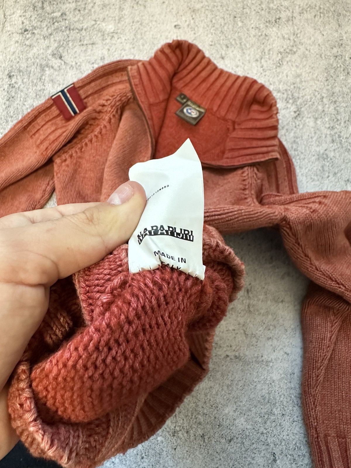 Napapijri Vintage Napapijri 1/4 Zip Heavy Knit Sweater Made in Italy Size US L / EU 52-54 / 3 - 12 Thumbnail