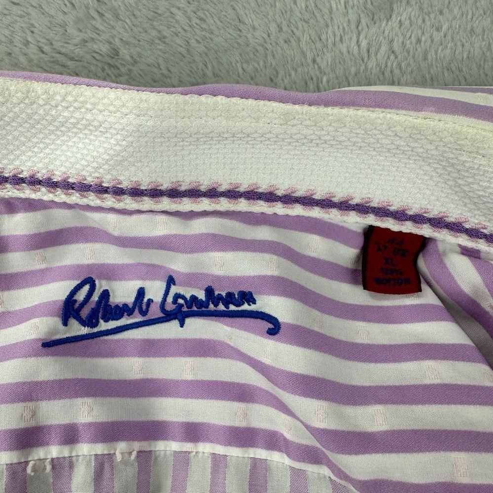 Robert Graham Robert Graham Stripped Long Sleeve Dress Shirt Men’s Size X Size US XL / EU 56 / 4 - 3 Thumbnail