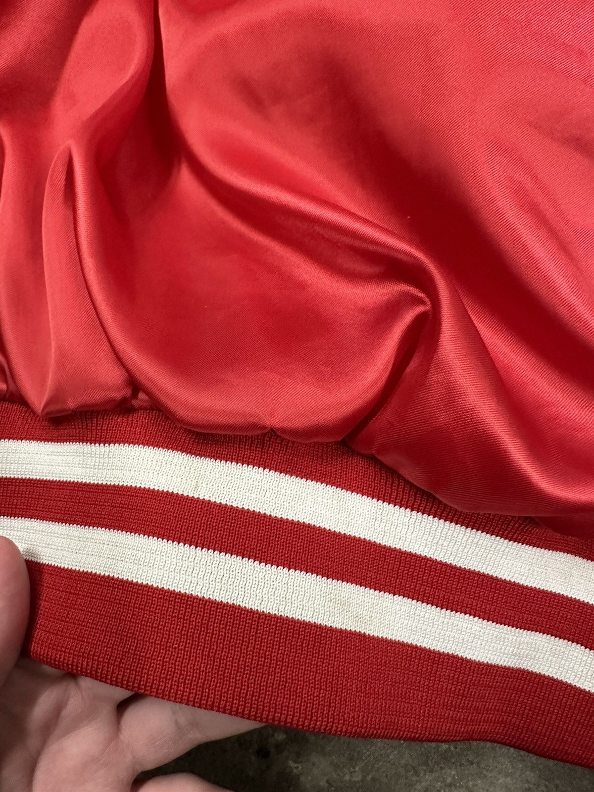Vintage Vintage 80s USA Track & Field Nylon Satin Bomber Jacket Size L / US 10 / IT 46 - 14 Thumbnail