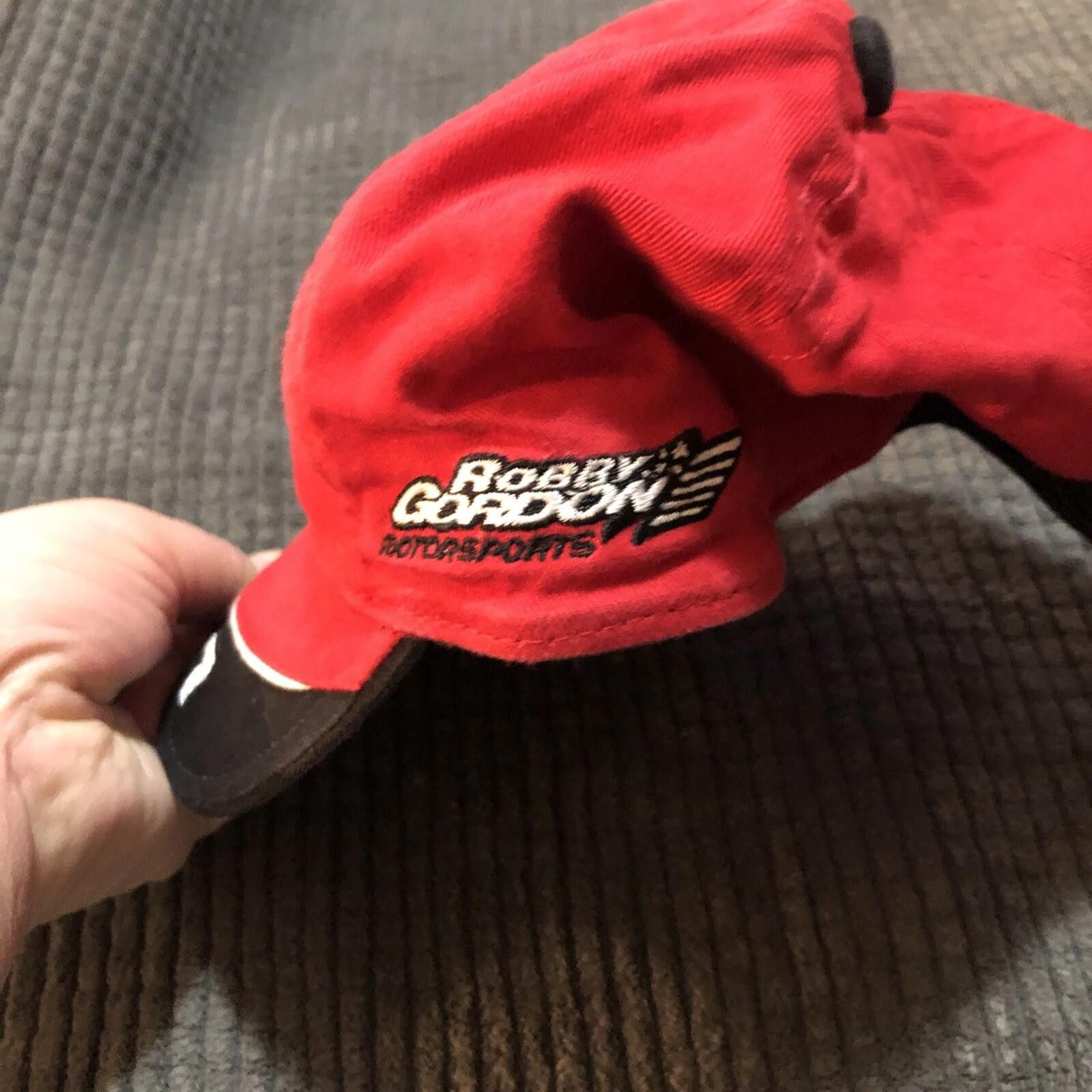 Designer Jim Beam Bourbon Robby Gordon Racing NASCAR #7 Hat Size ONE SIZE - 3 Thumbnail