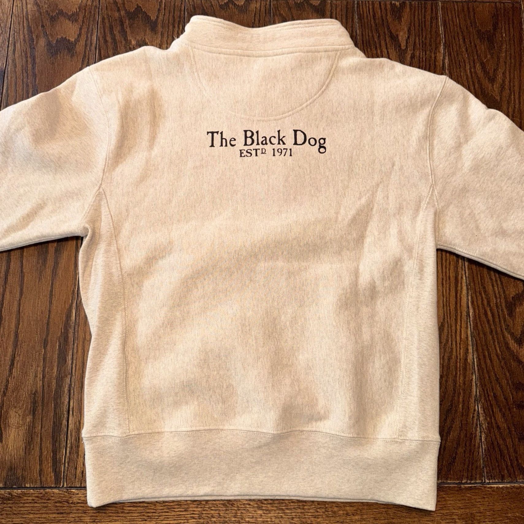 Vintage The Black Dog Sweatshirt Mens XS Beige Appliqué Fisherman Heavy Embroidered Size US XS / EU 42 / 0 - 6 Thumbnail