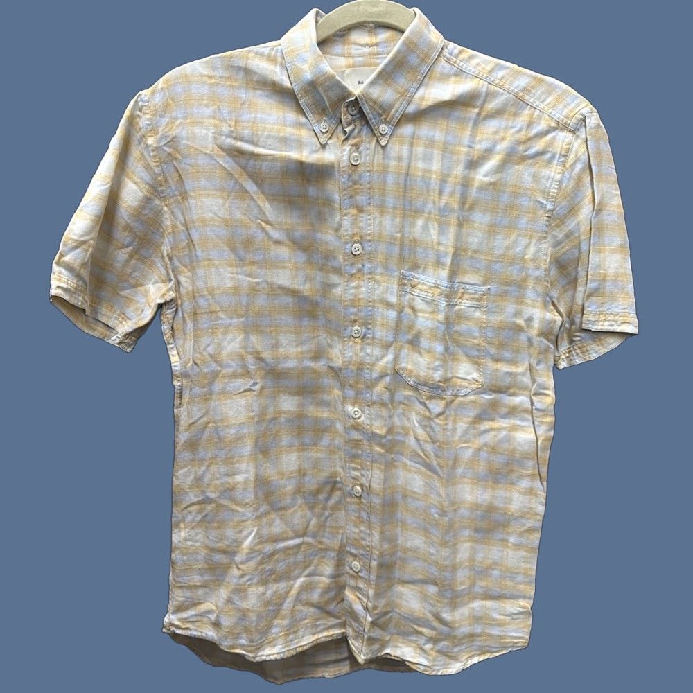 Billy Reid **BILLY REID Men's Standard Cut Orange Plaid Button Up Shirt Size Small** User: **BILLY REID Men's Orange Plaid Button Up Shirt Size Small** Size US S / EU 44-46 / 1 - 1 Thumbnail