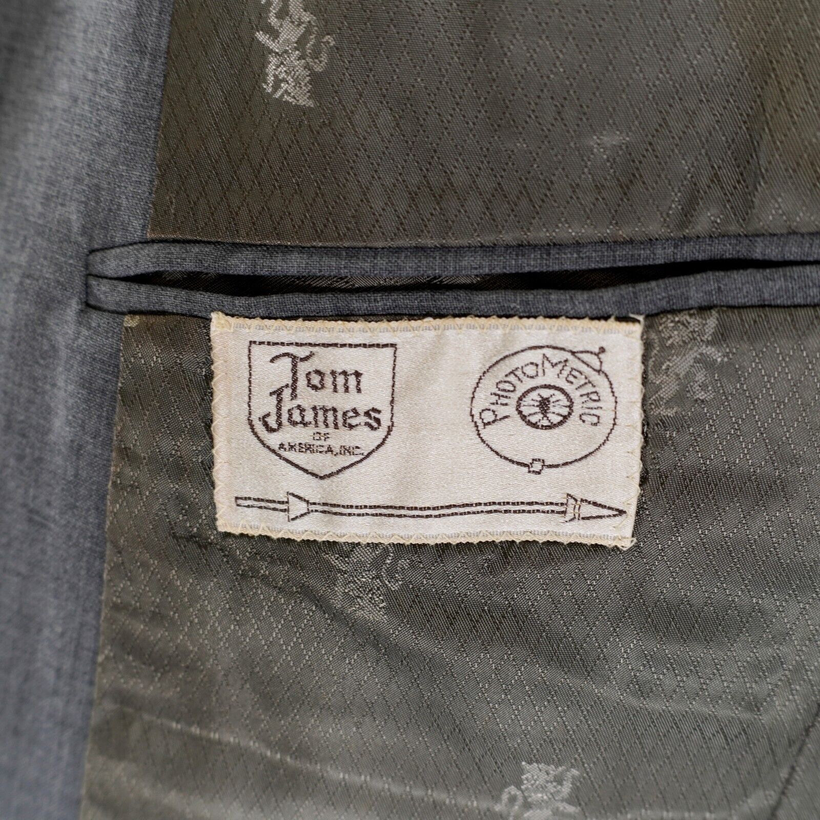 Tom James Tom James Gray W/ Hint Of Blue Wool 2 Button Blazer 38S Size 38S - 11 Thumbnail